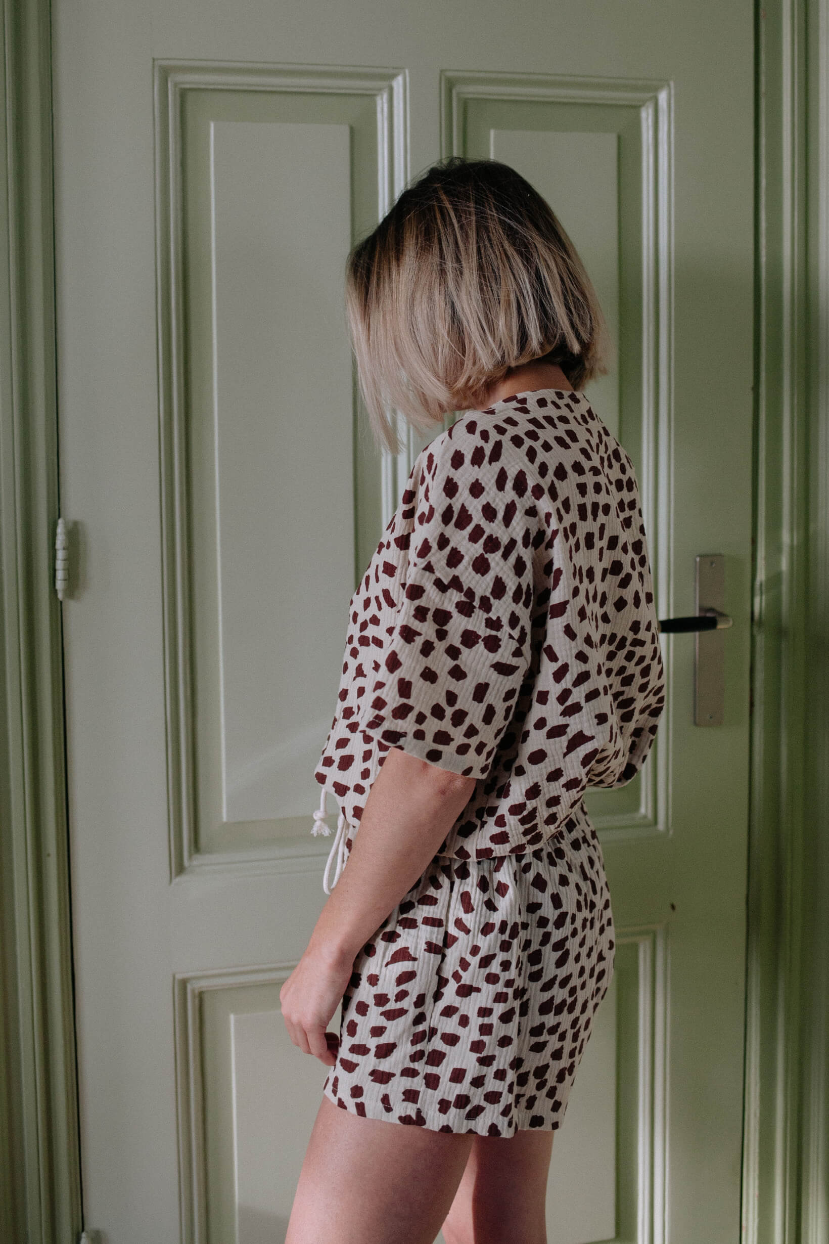 CREAM GUEPARD TS SET WOMAN