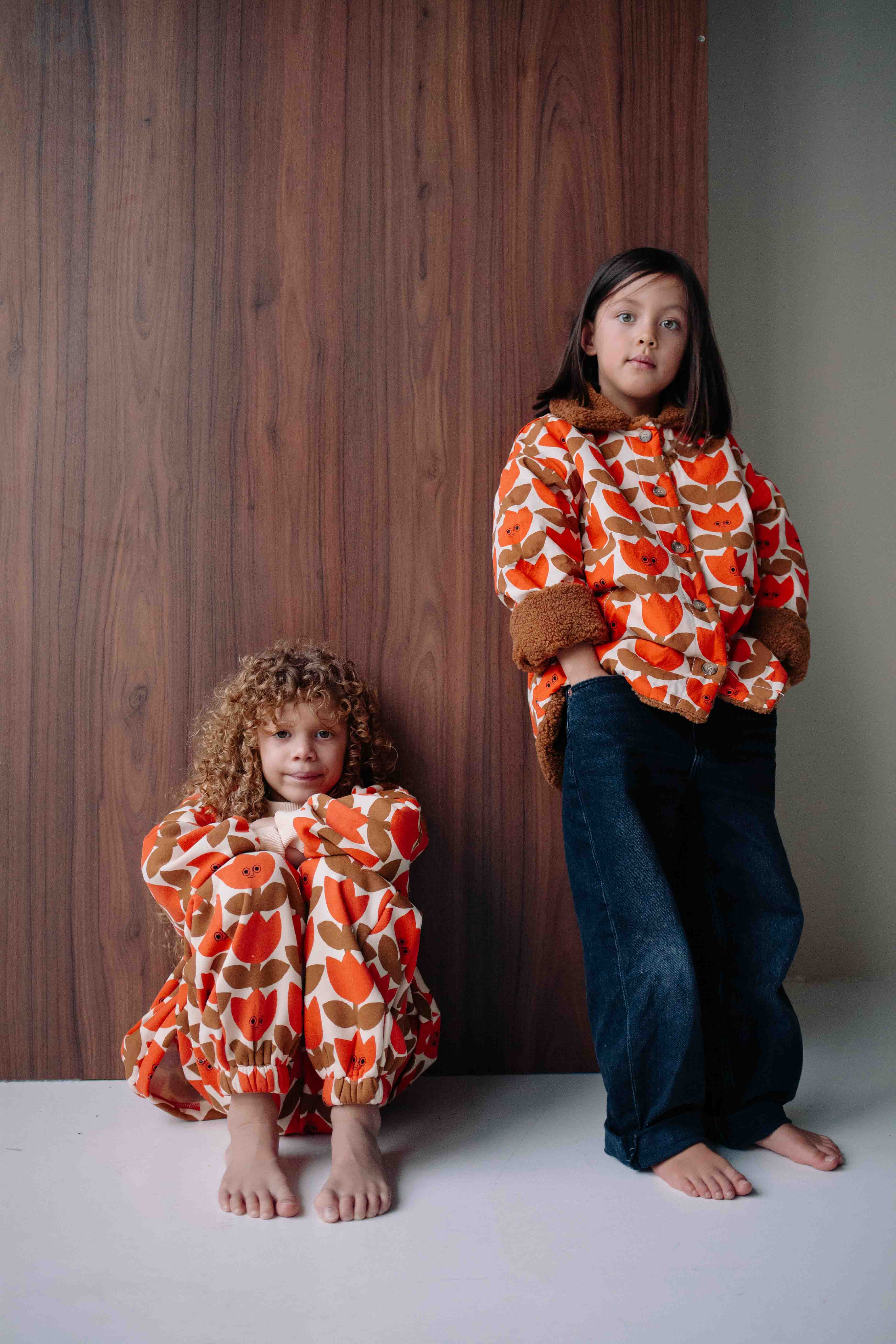 ENSEMBLE ORANGE SMILING TULIPE