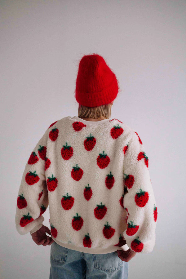 SWEAT FRAISE FEMME