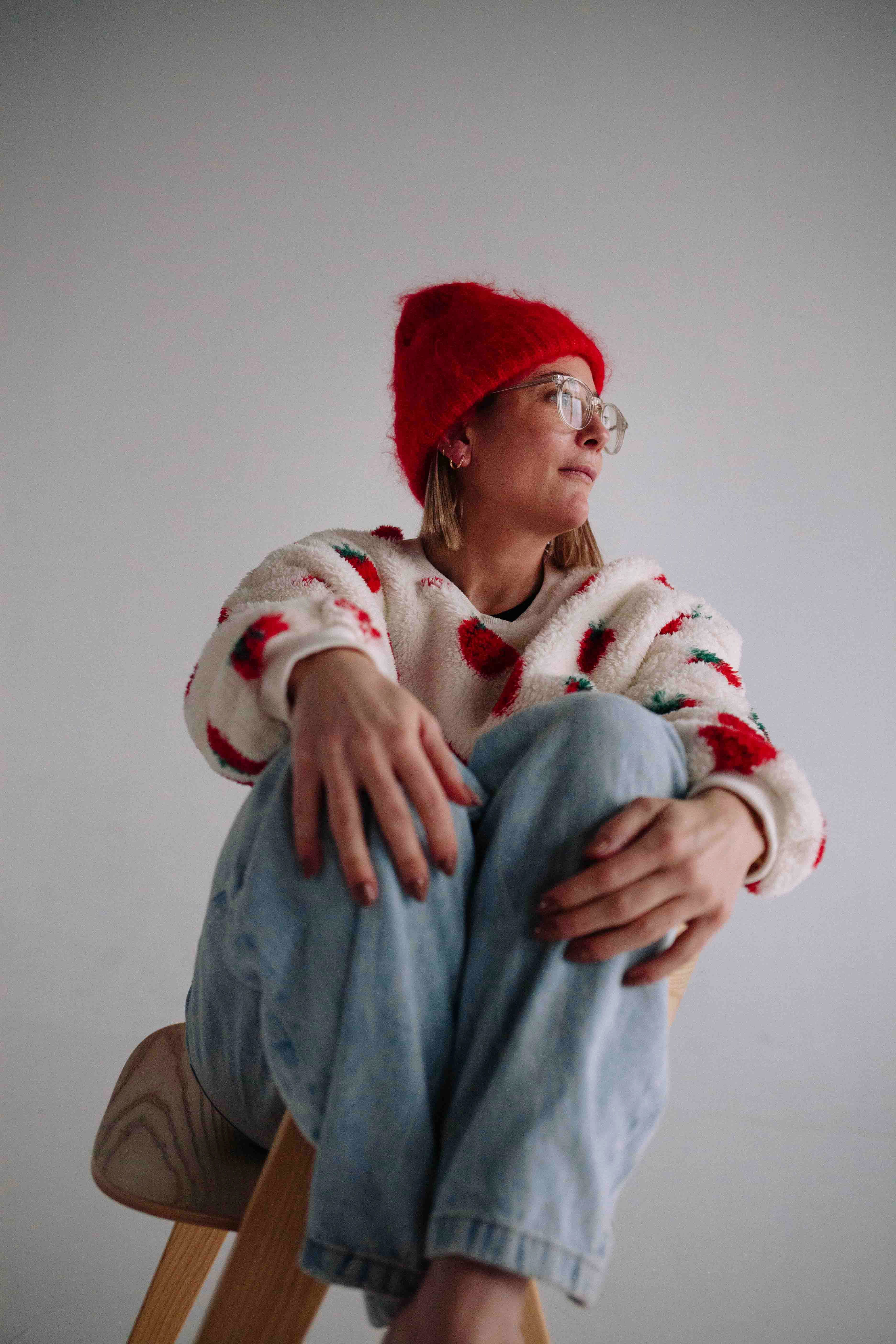 STRAWBERRY SWEATHIRT WOMAN