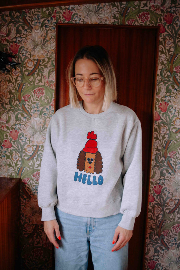 HELLO DOG SWEATSHIRT WOMAN
