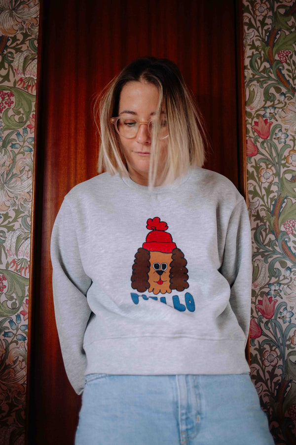 HELLO DOG SWEATSHIRT WOMAN