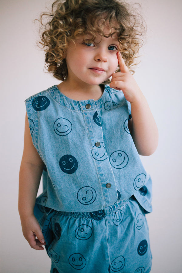 ENSEMBLE DÉBARDEUR SMILEY