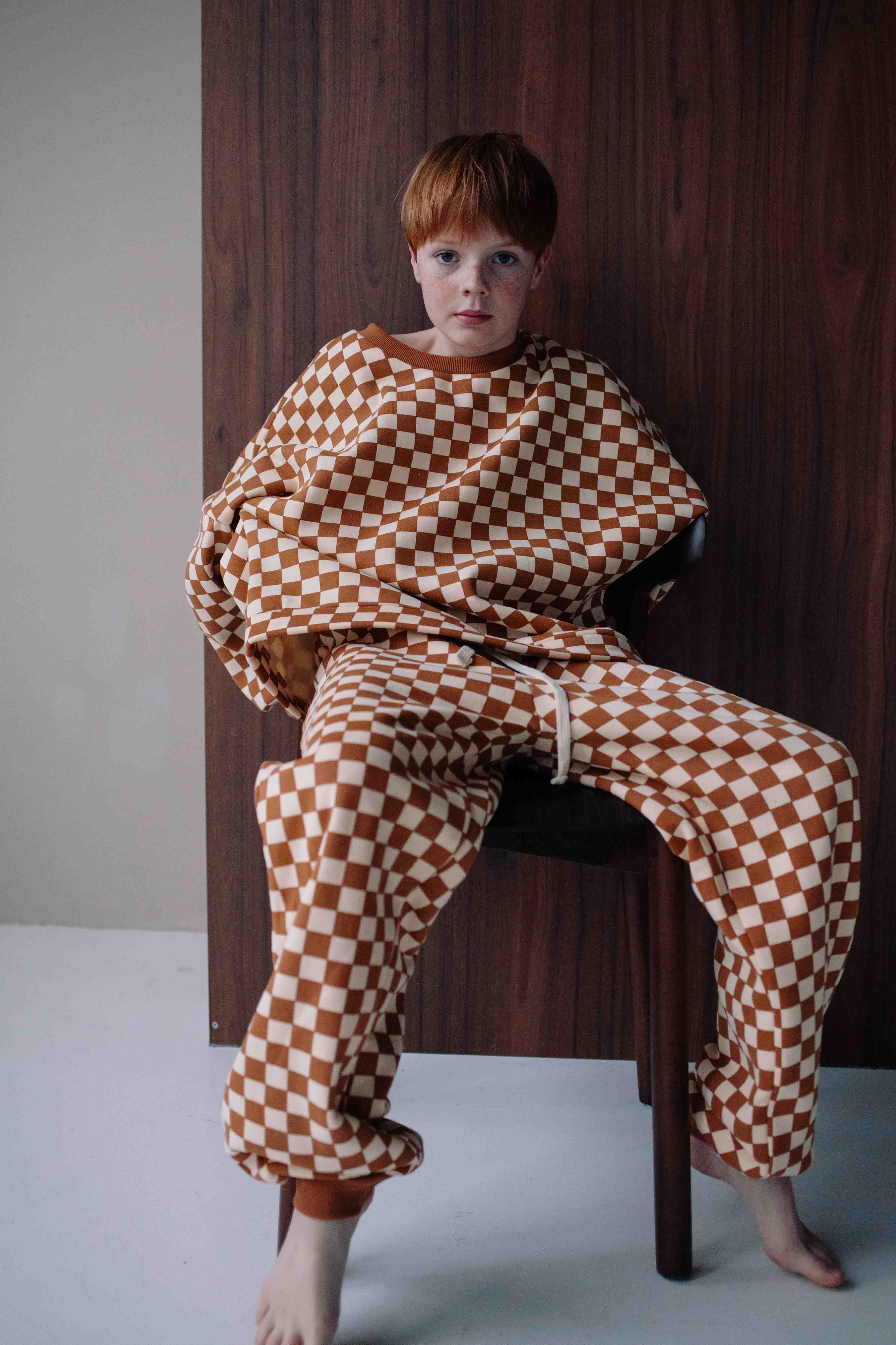 ENSEMBLE MARRON CHECKERS