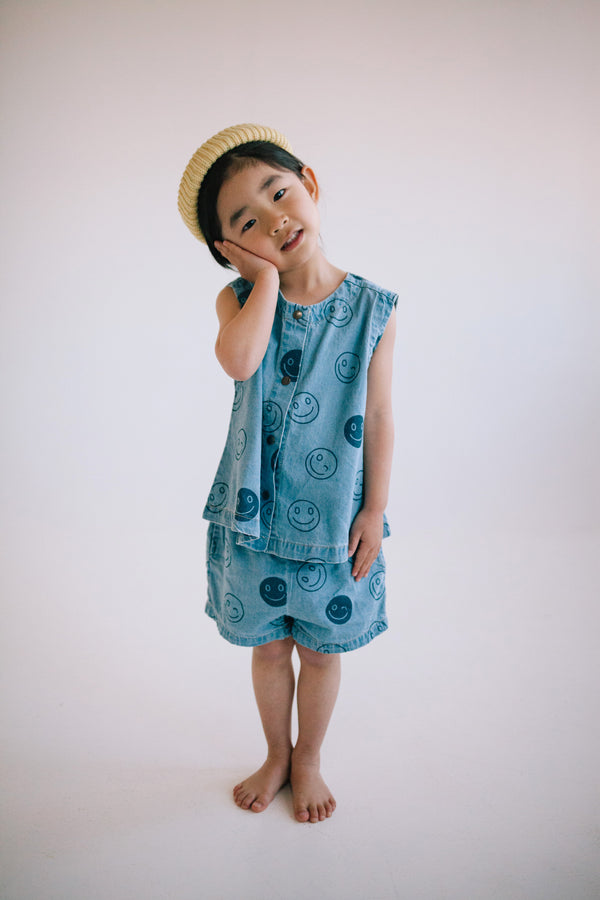 ENSEMBLE DÉBARDEUR SMILEY