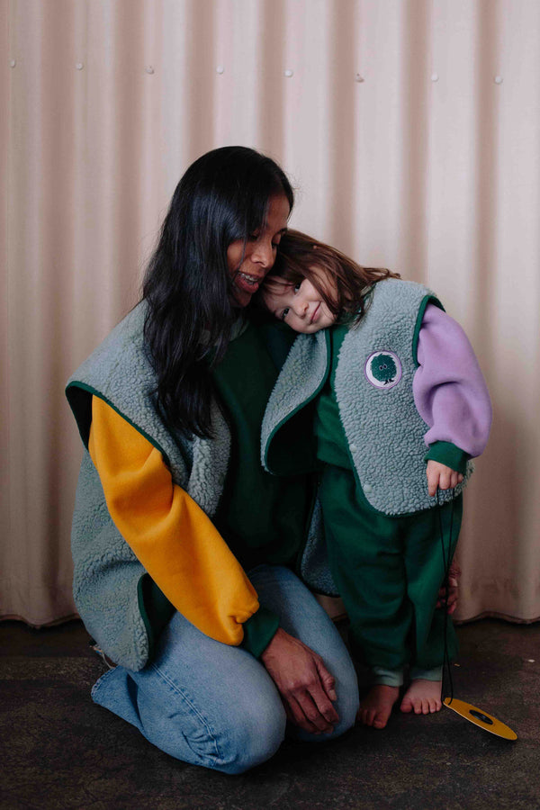 VESTE SANS MANCHE AZUR