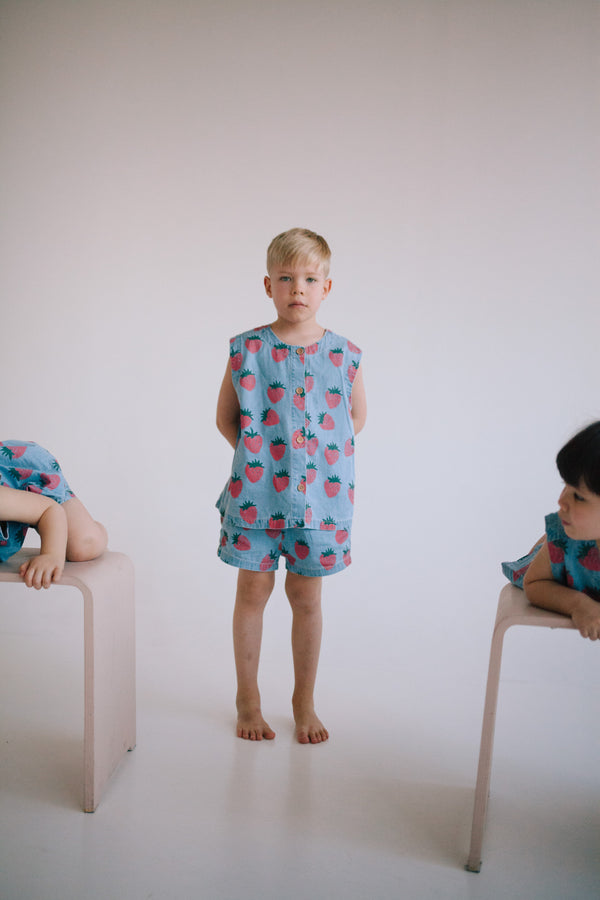 ENSEMBLE DÉBARDEUR FRAISE
