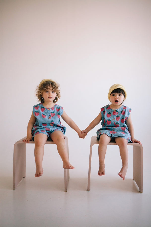 ENSEMBLE DÉBARDEUR FRAISE