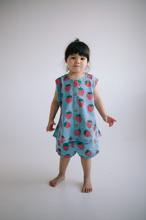 ENSEMBLE DÉBARDEUR FRAISE