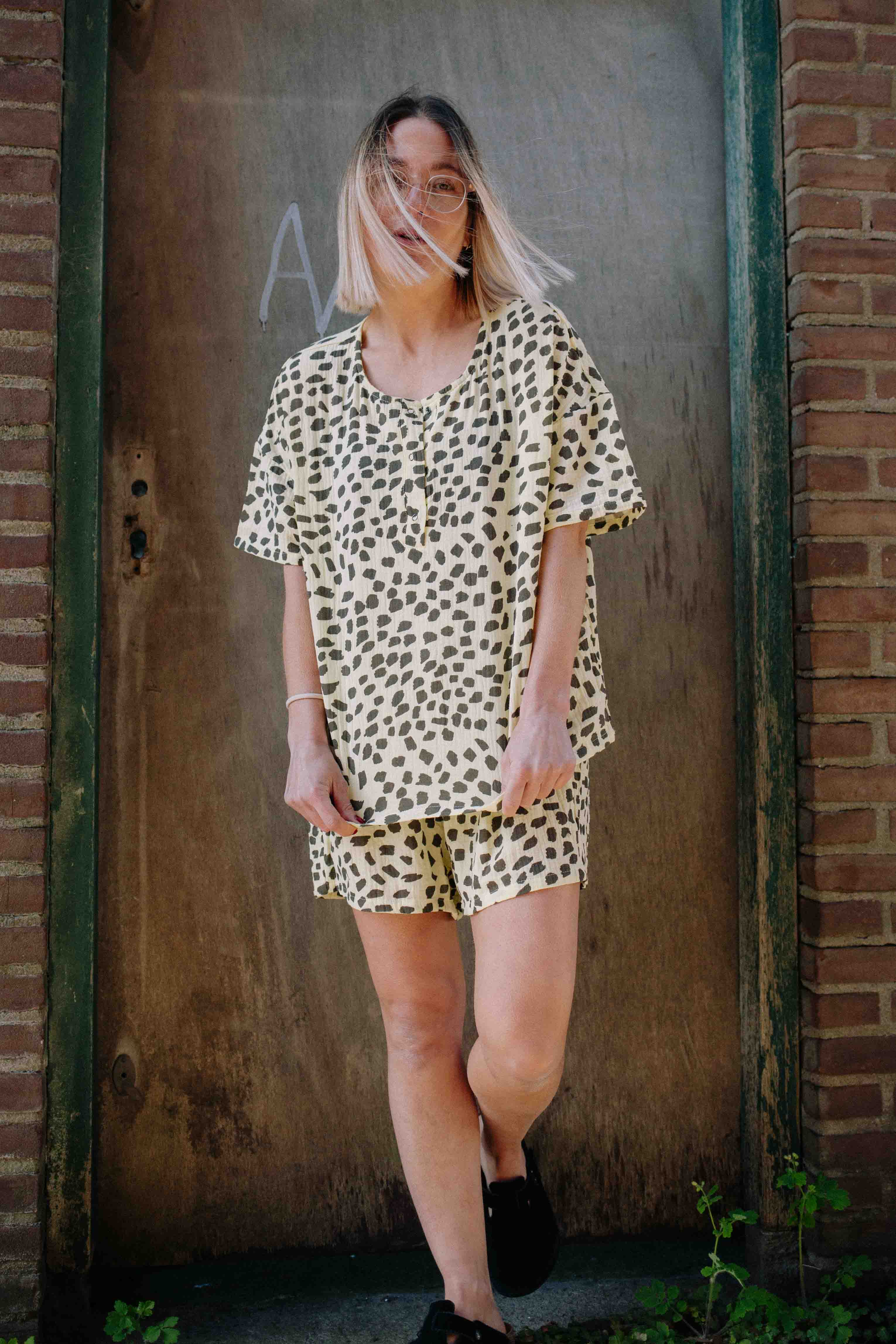 YELLOW GUEPARD TS SET WOMAN