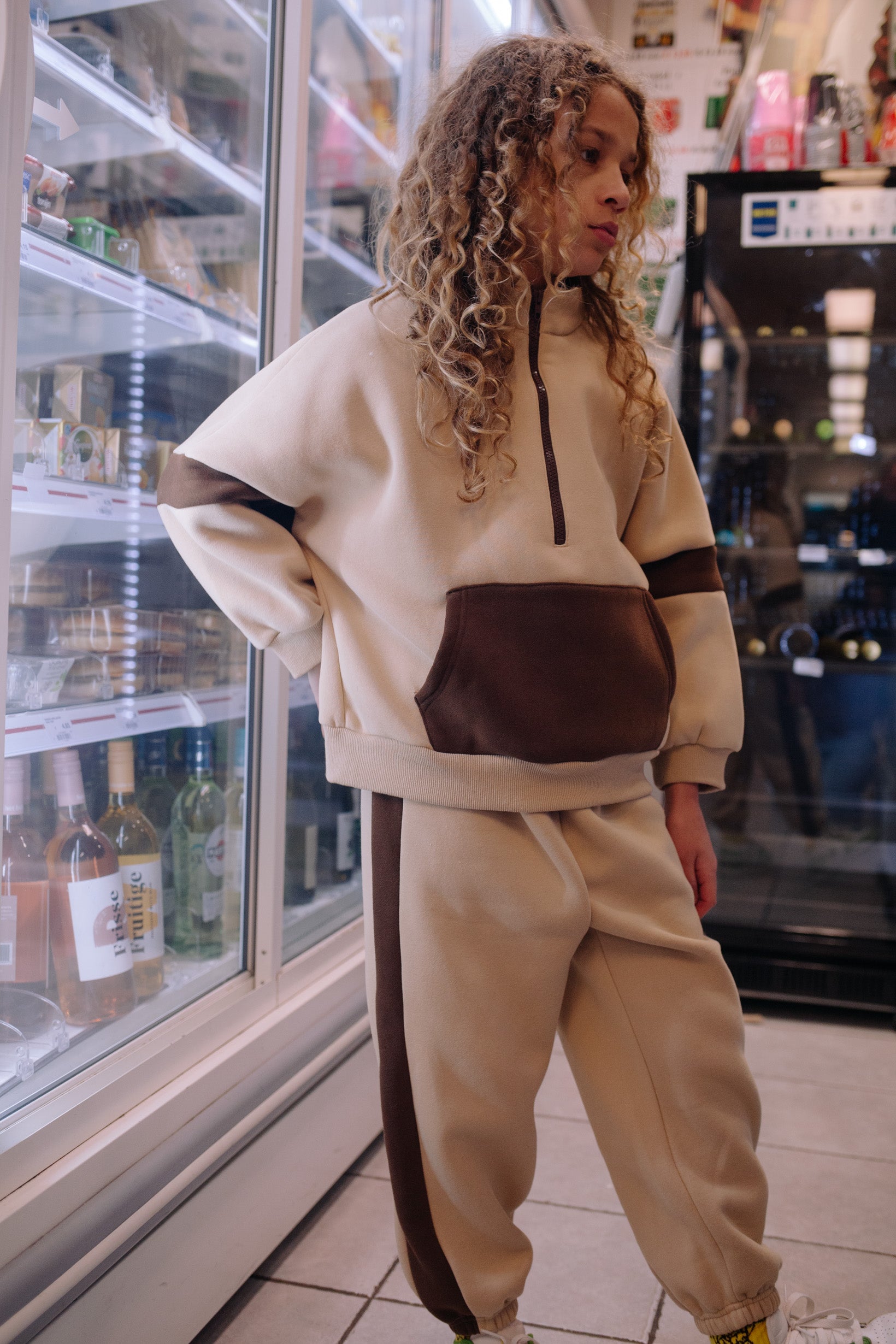 ENSEMBLE KANGAROO POCKET BEIGE