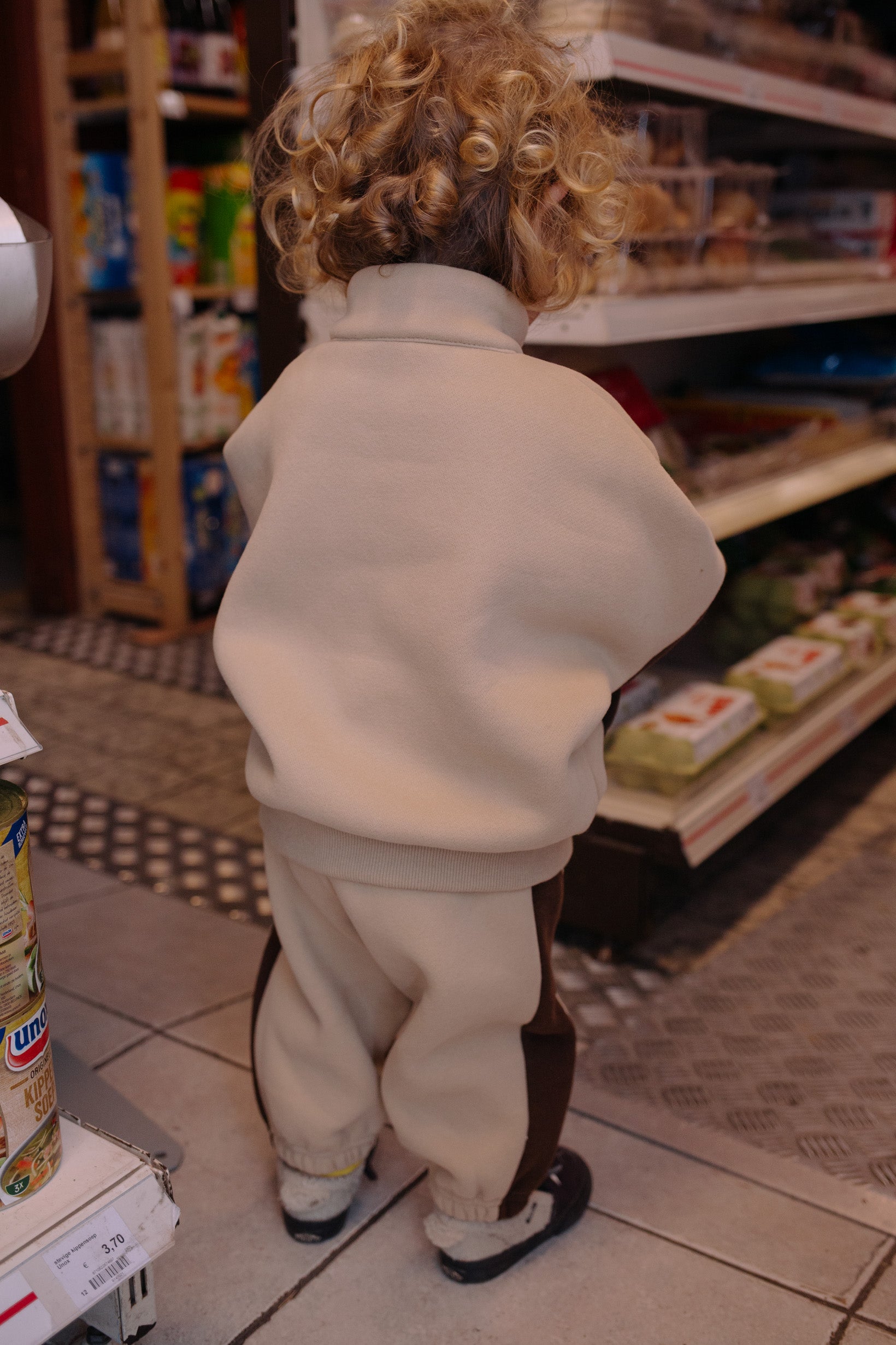BEIGE KANGAROO POCKET SET