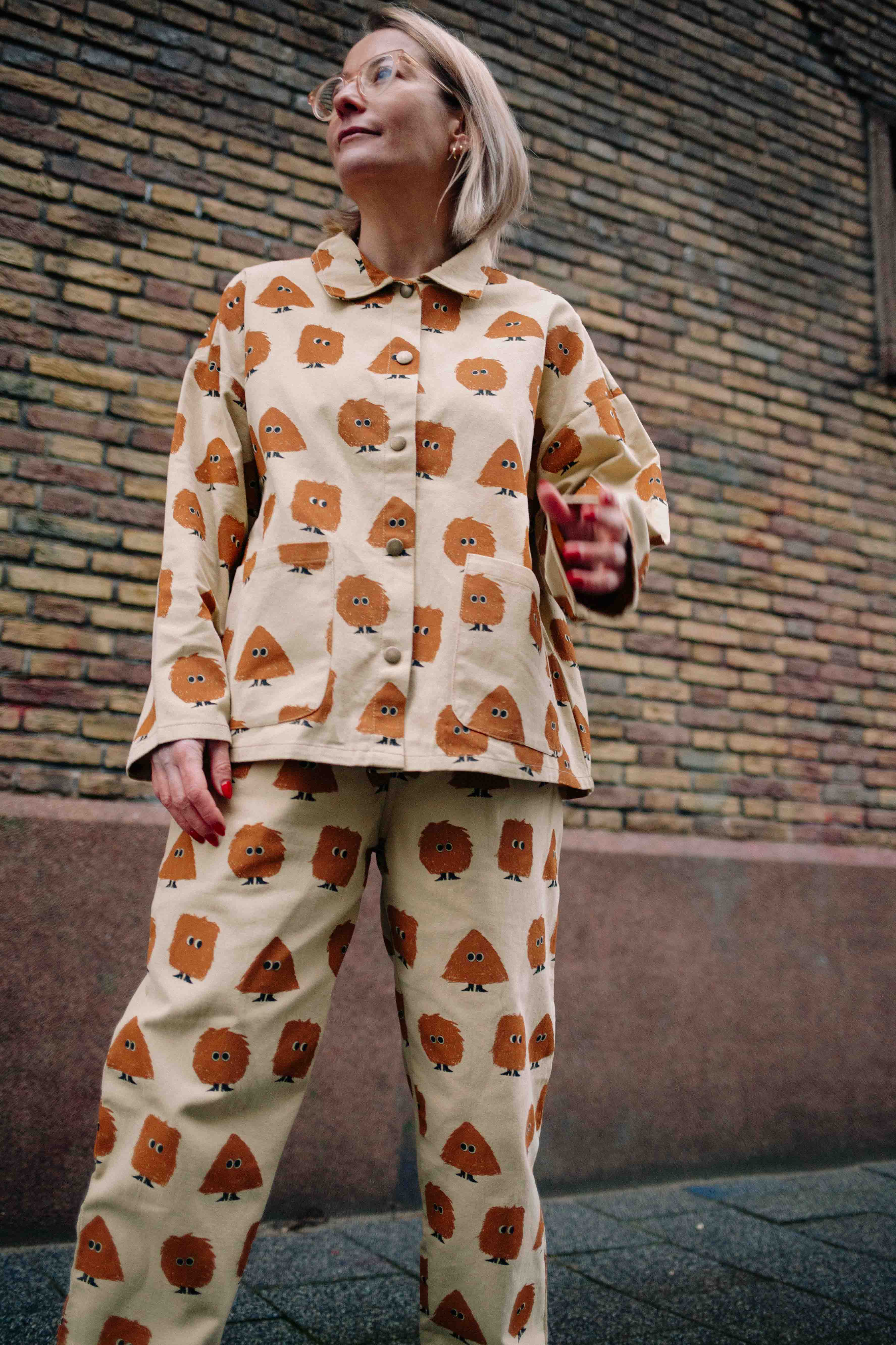 WOOD MONSTER DENIM SET WOMAN