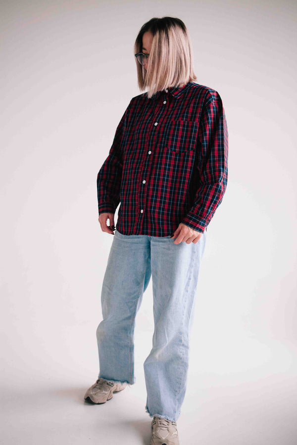 VICHY RED SHIRT WOMAN