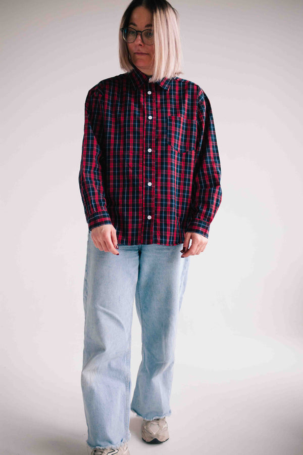 RED TRUCKER SHIRT WOMAN