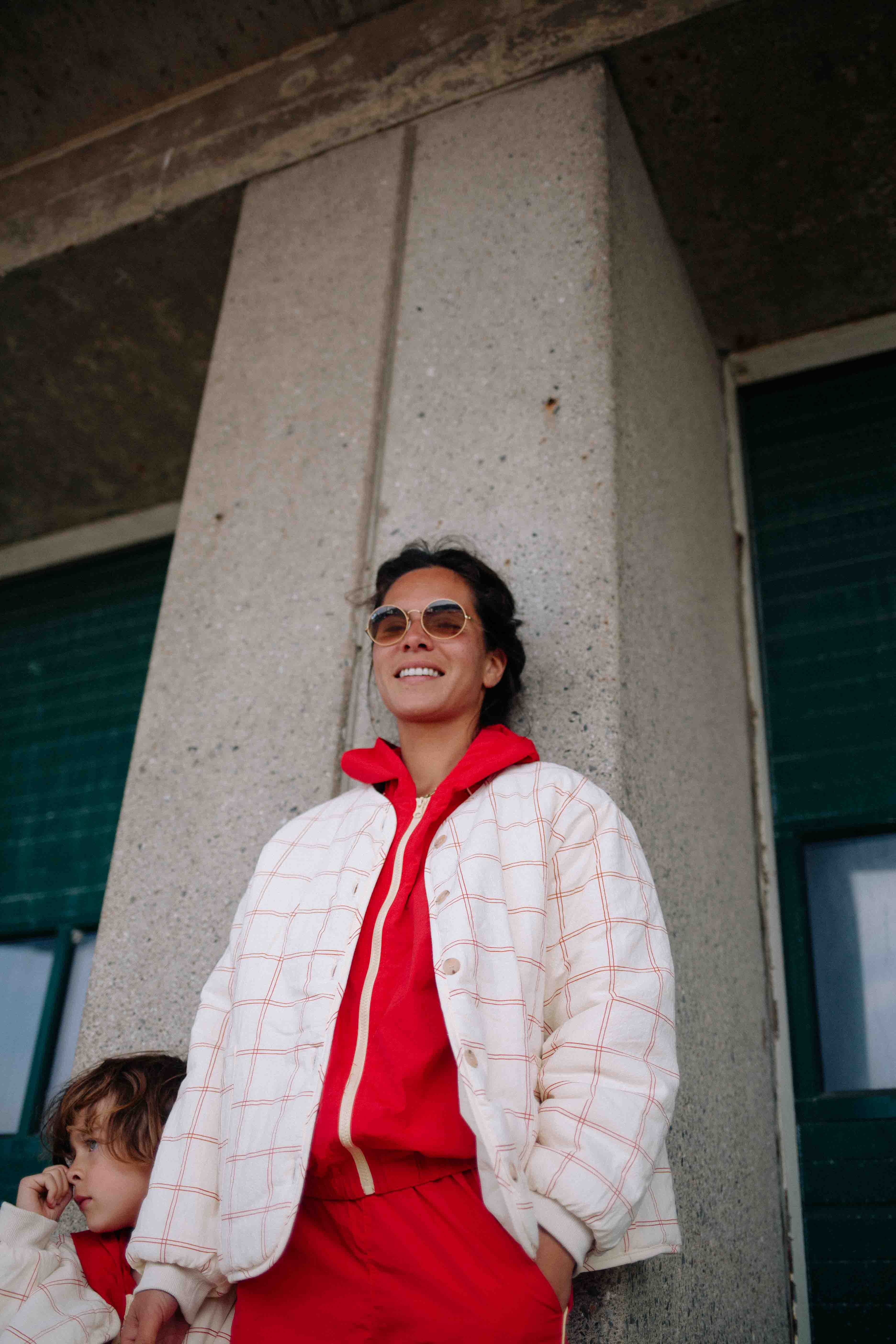 RED BIG NOTEBOOK JACKET WOMAN