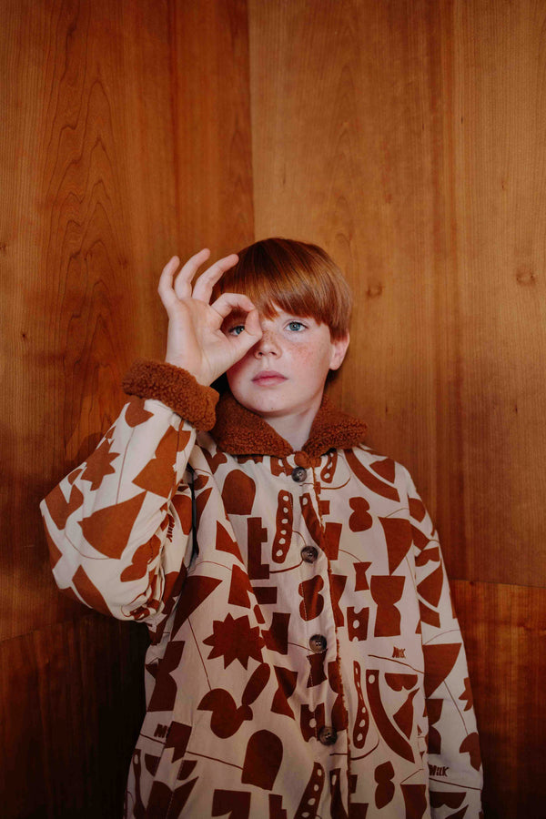 FLUFFY CHOCOLATE MILK COAT