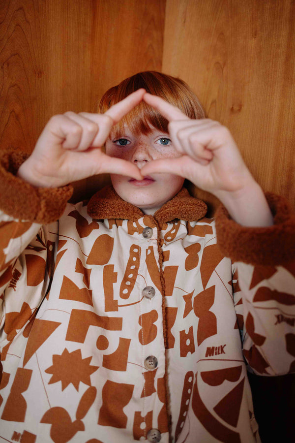 FLUFFY CHOCOLATE MILK COAT