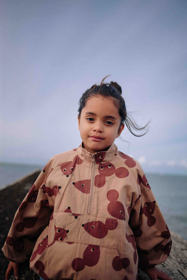 MANTEAU FUNNY MOUSE MARRON