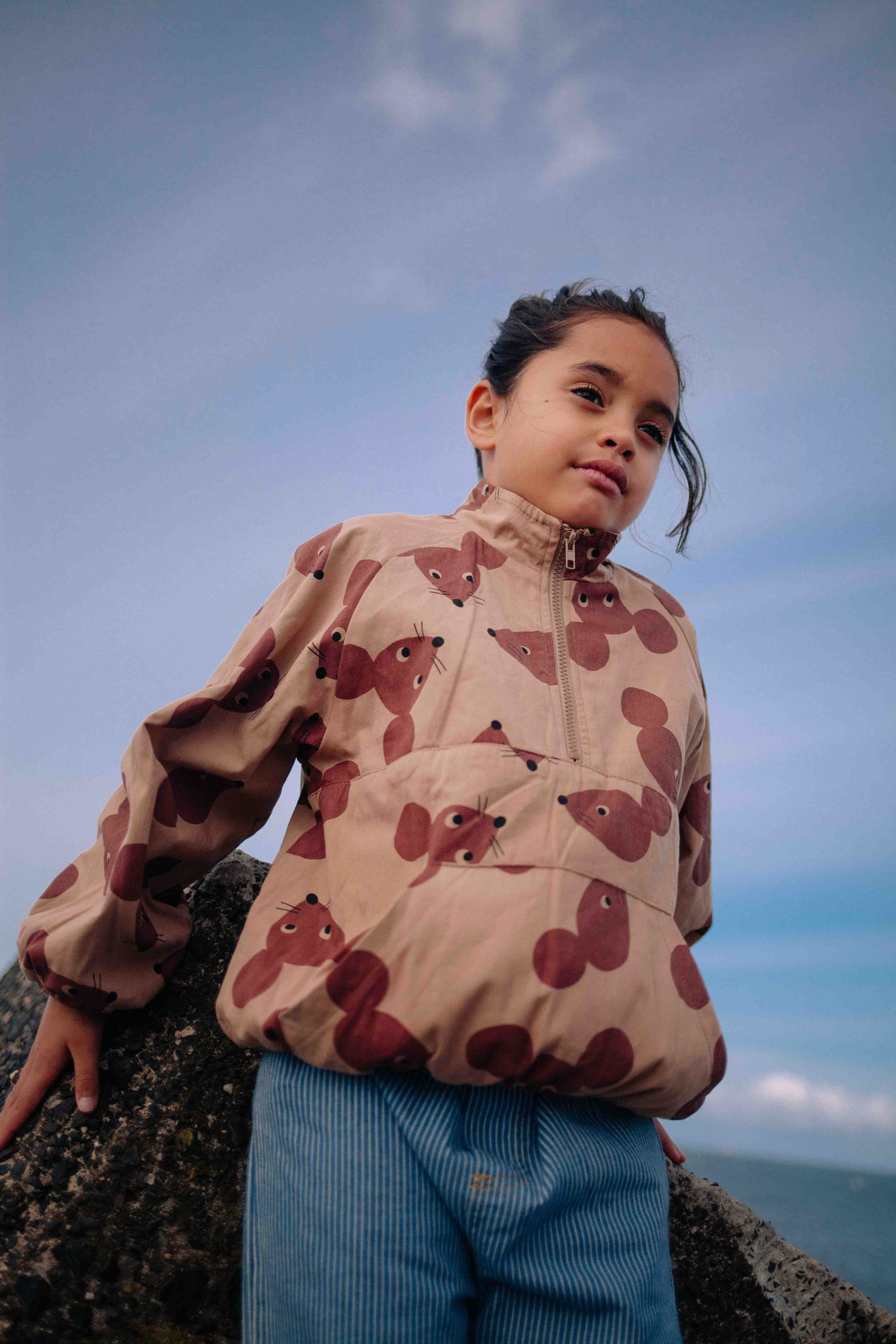 BROWN FUNNY MOUSE JACKET