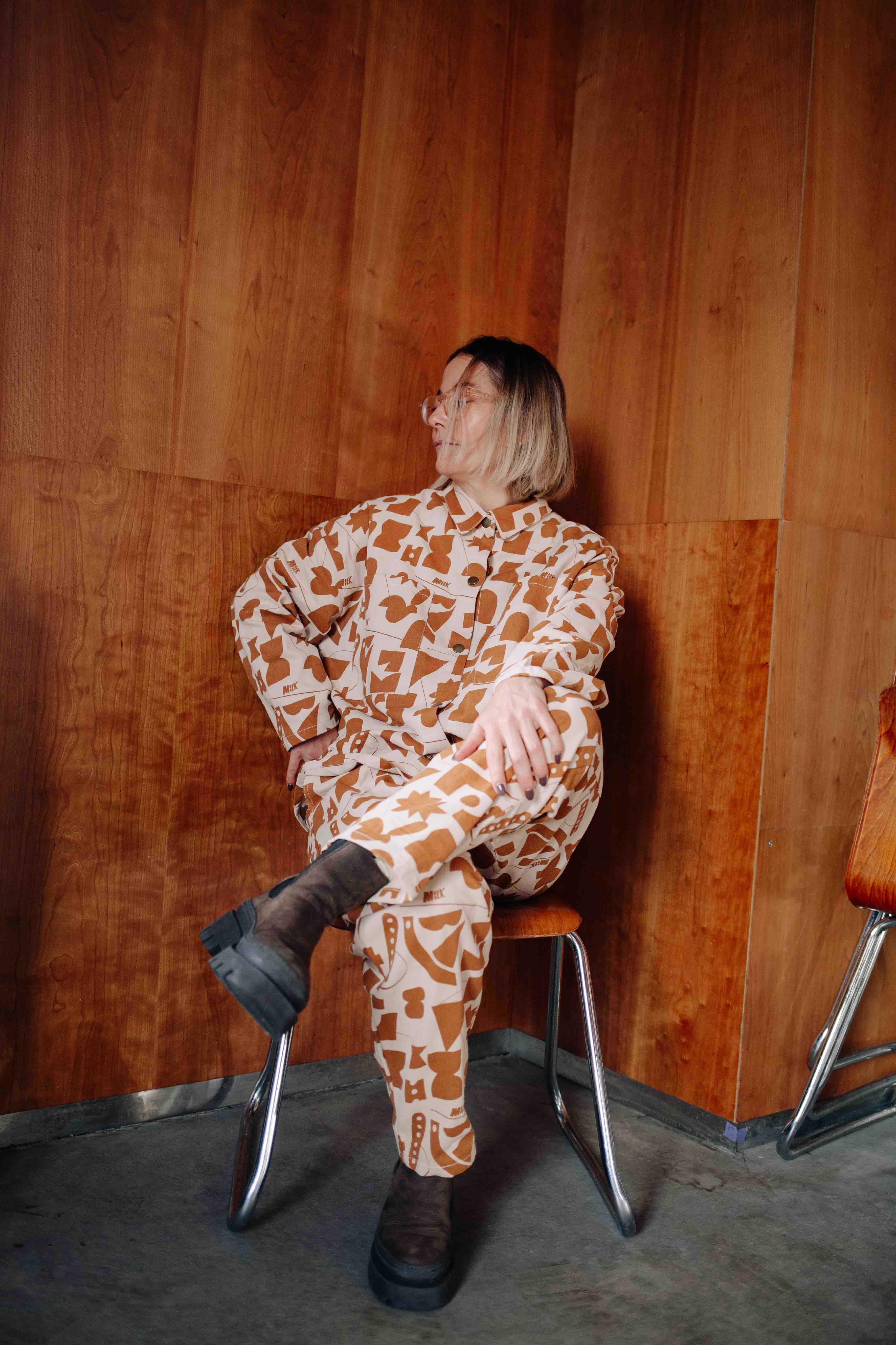 TOFFEE MILK DENIM SET WOMAN