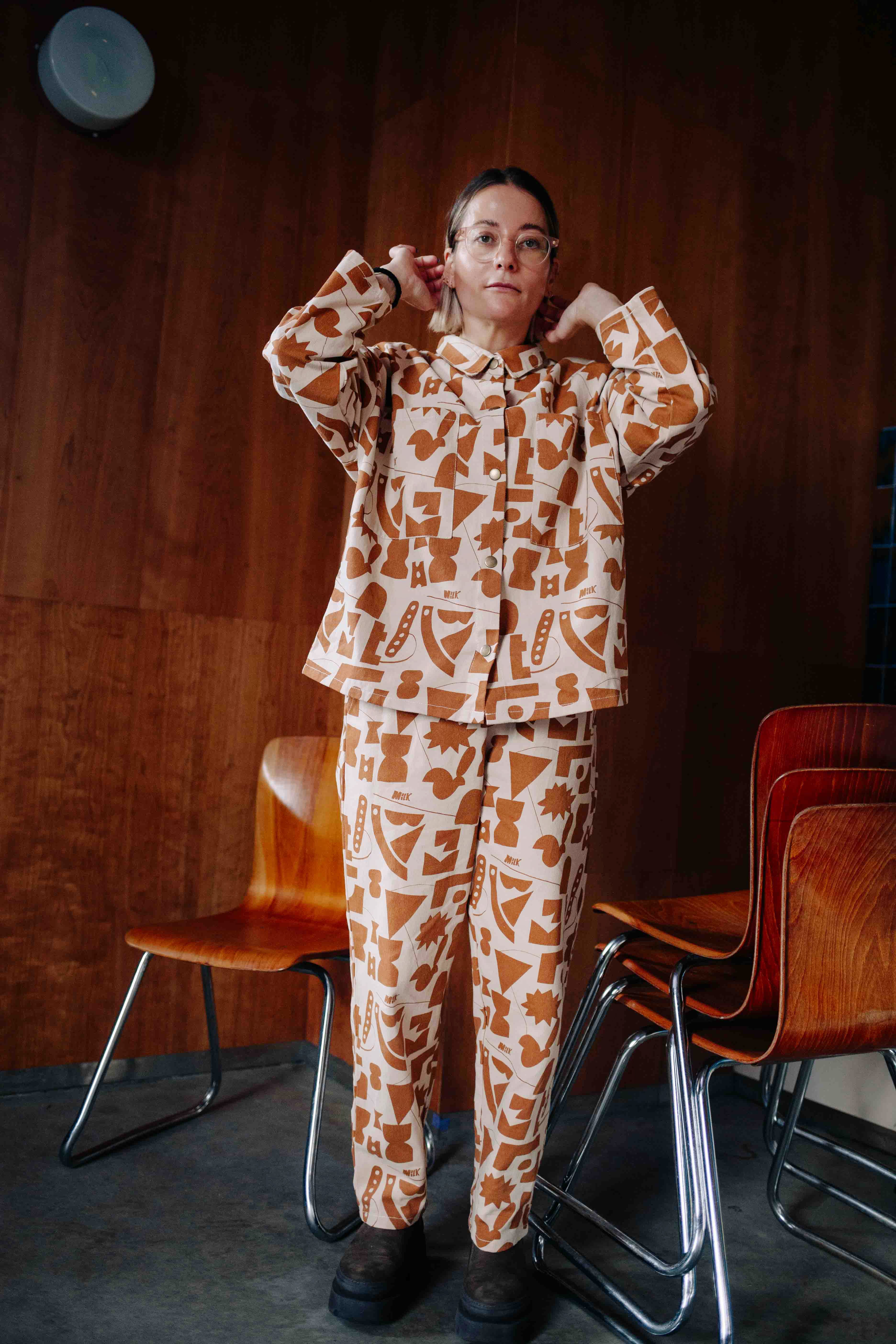 TOFFEE MILK DENIM SET WOMAN