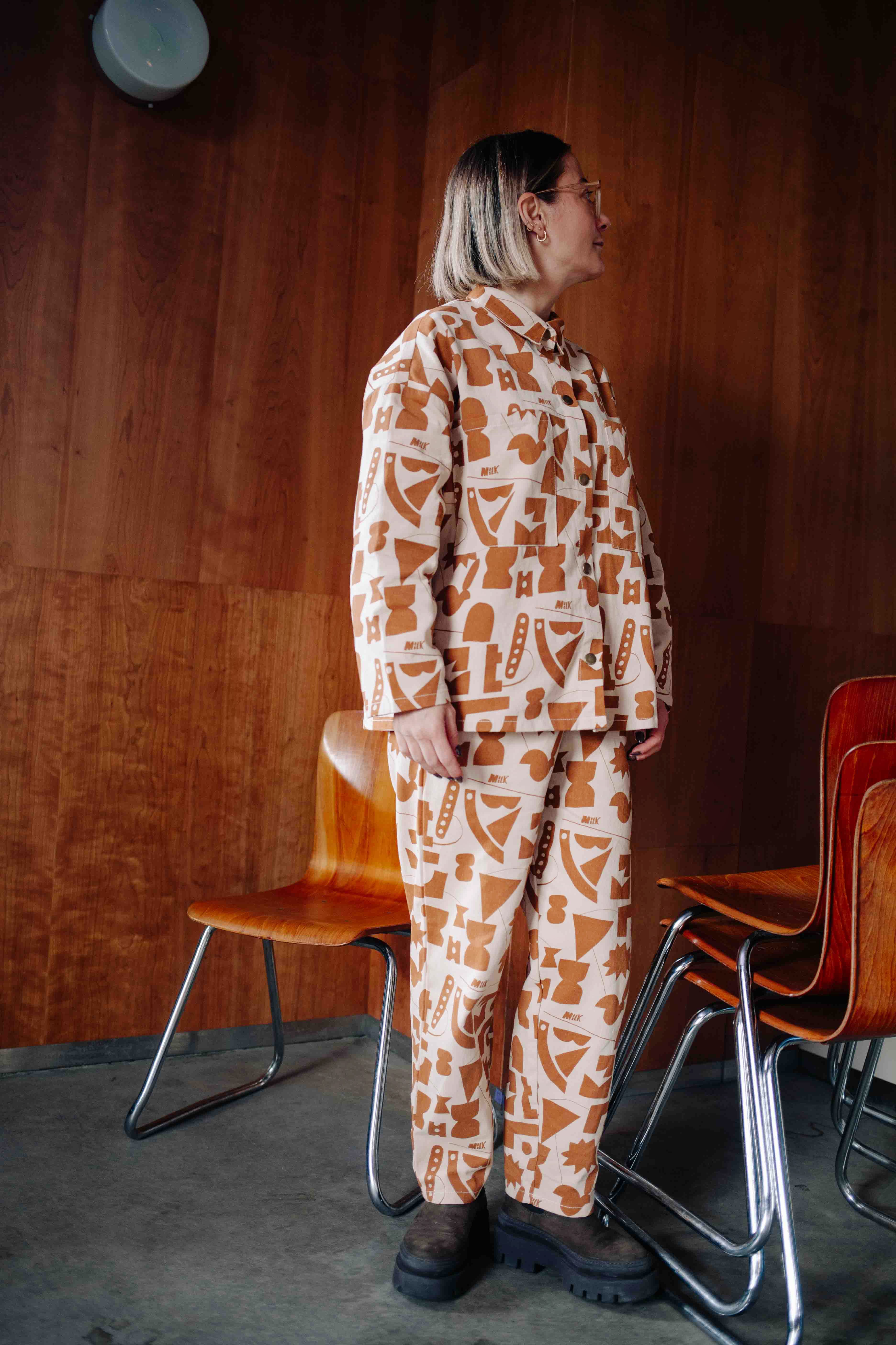 TOFFEE MILK DENIM SET WOMAN