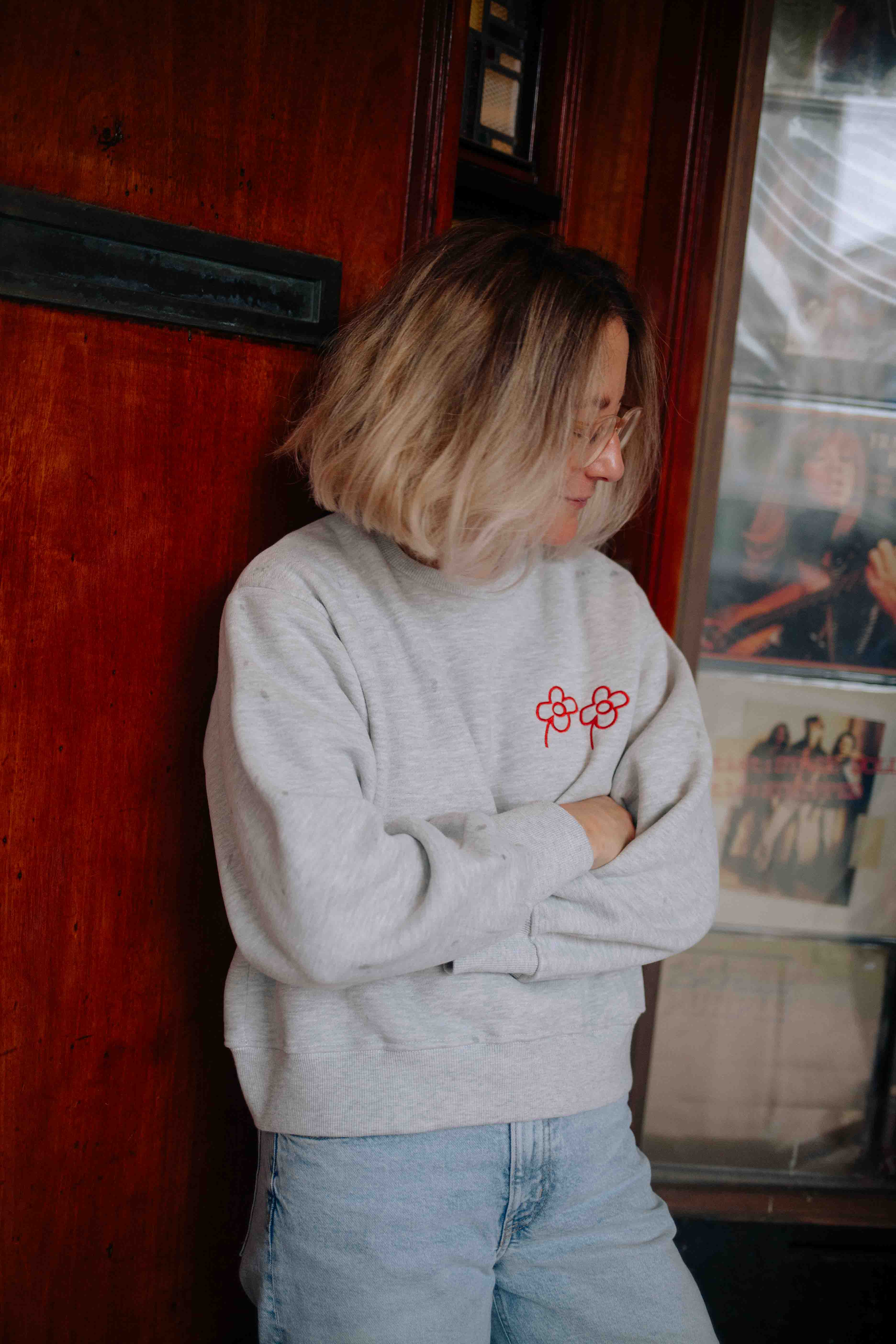 SWEAT SIGNATURE FLOWER FEMME