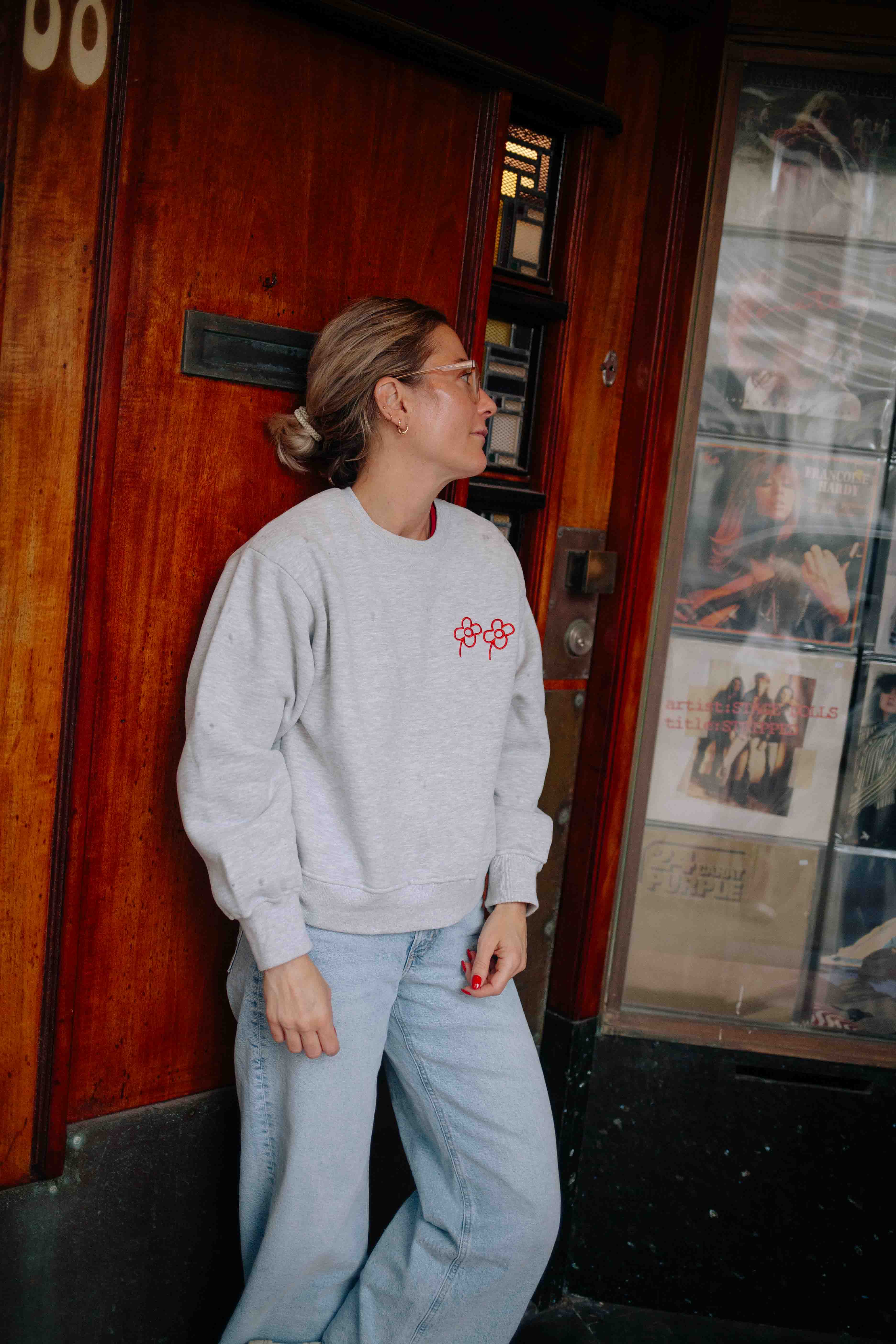 SWEAT SIGNATURE FLOWER FEMME