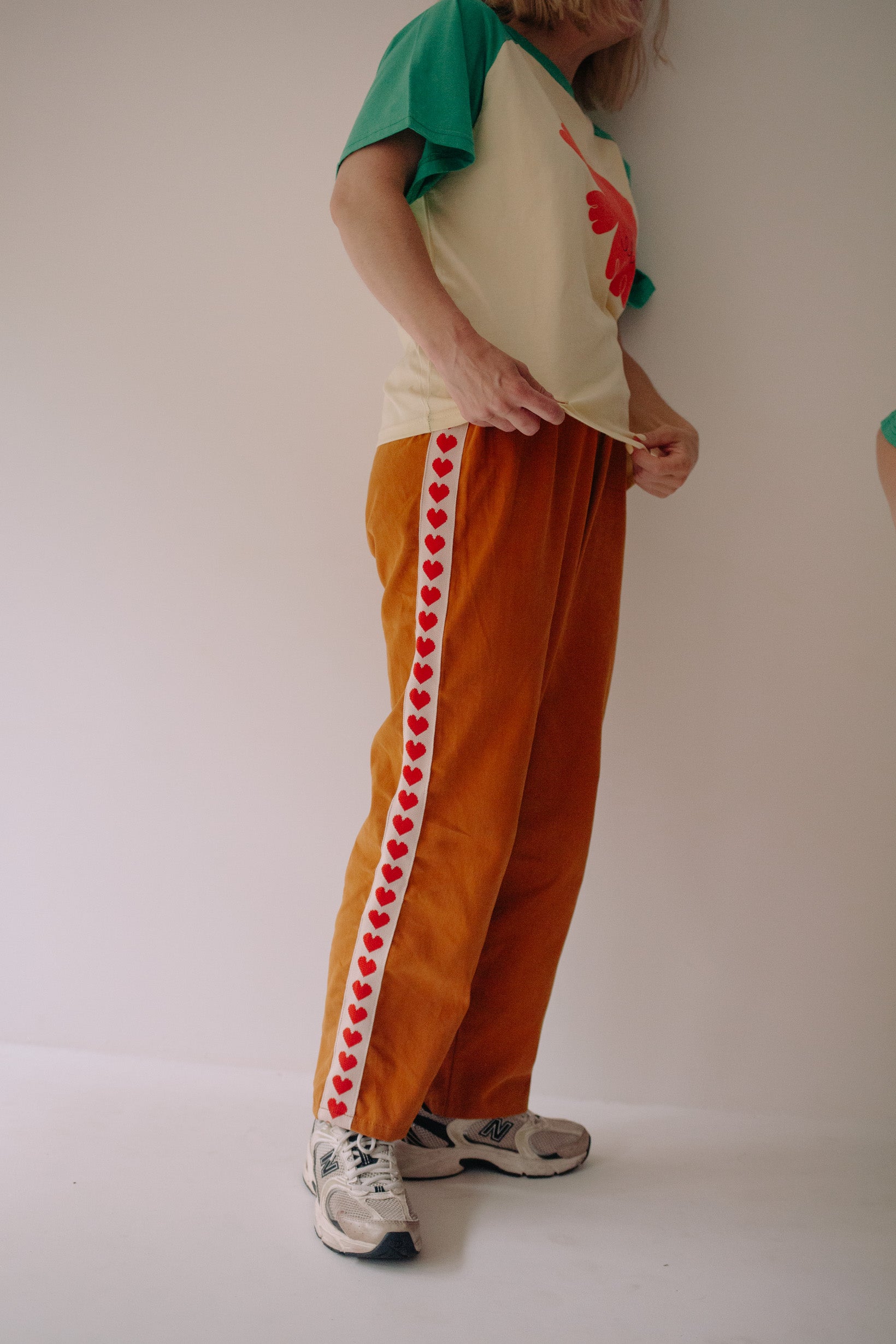 PANTALON LOVE LINE CARAMEL FEMME