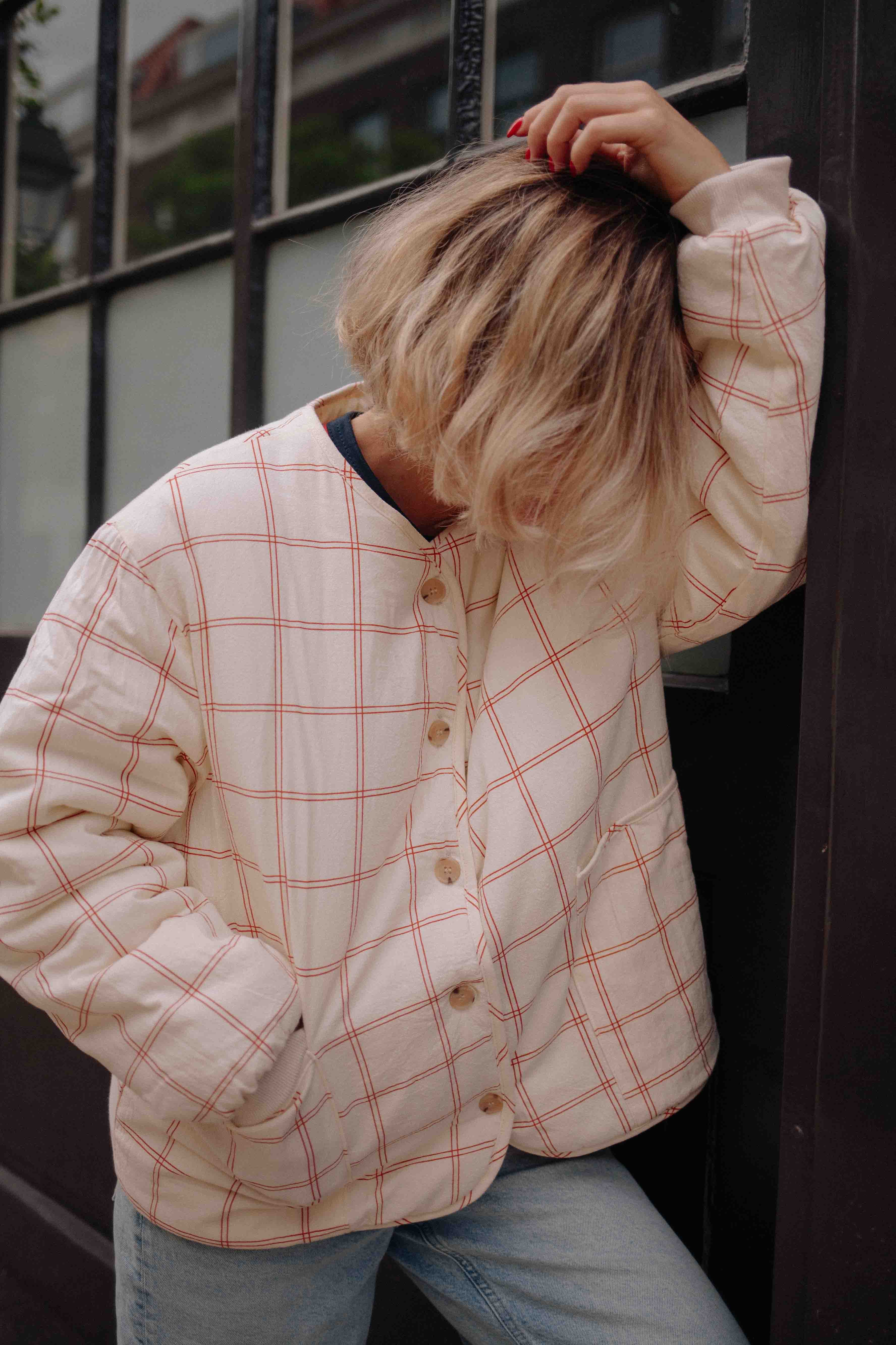 RED BIG NOTEBOOK JACKET WOMAN