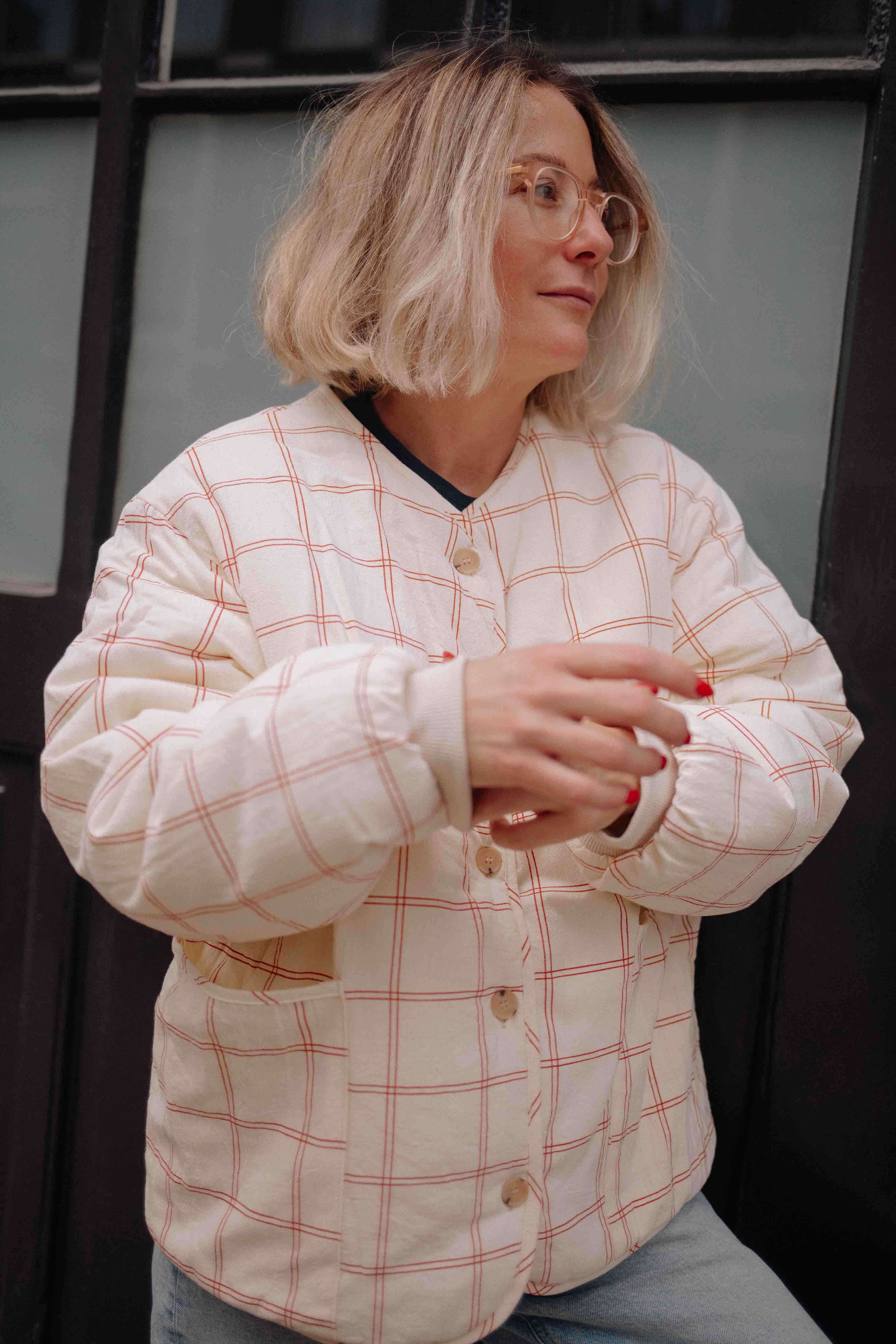 RED BIG NOTEBOOK JACKET WOMAN