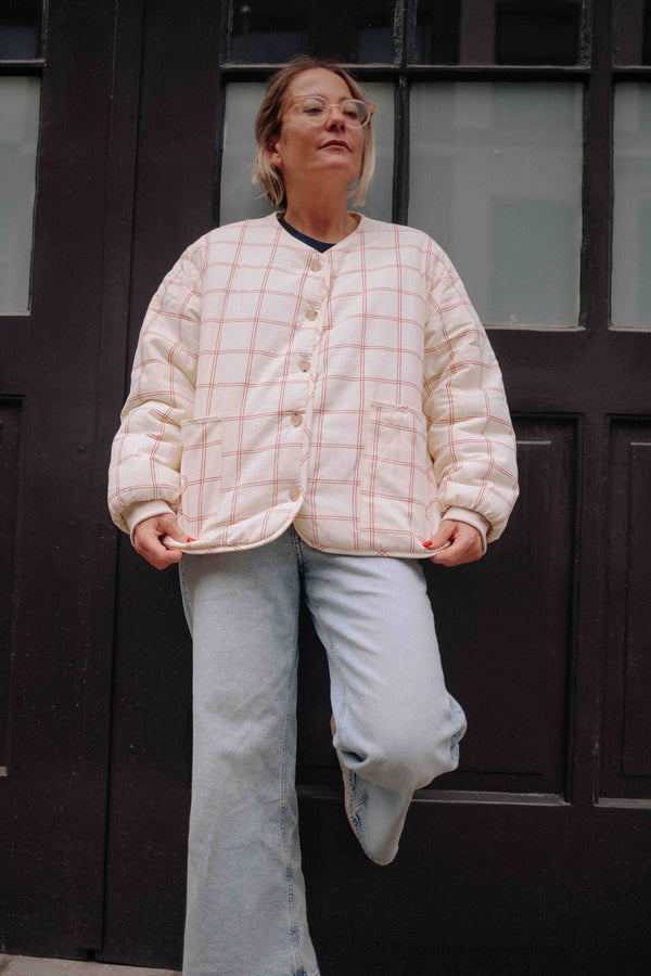 RED BIG NOTEBOOK JACKET WOMAN