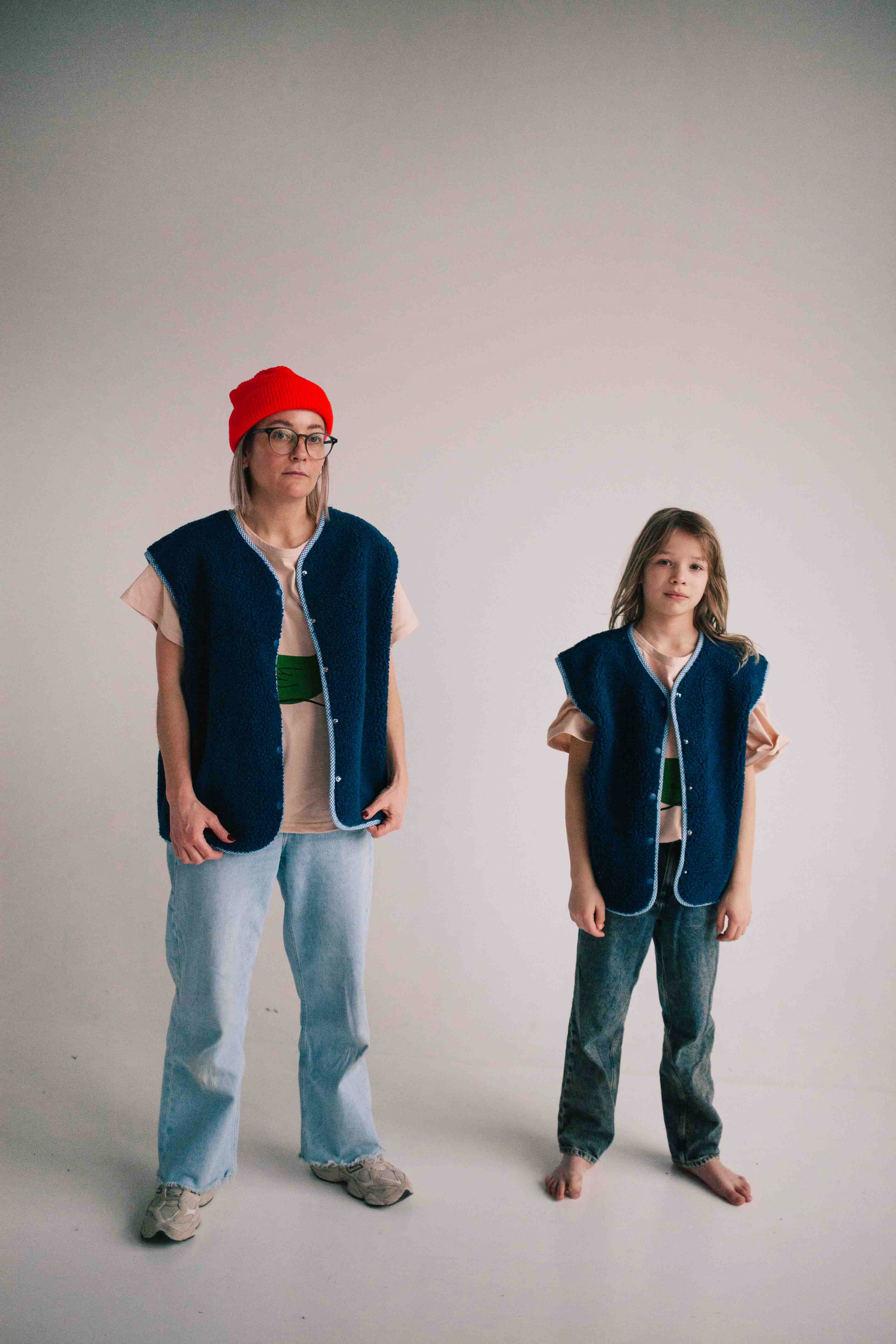 BLUE VICHY WAISTCOAT