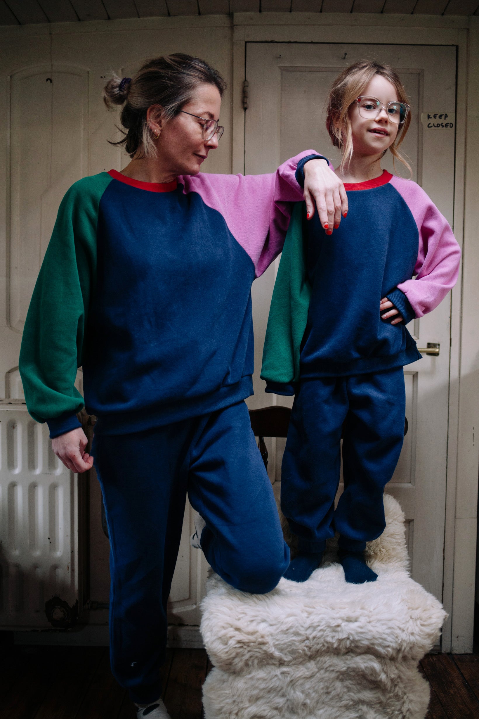 COLOR SPLASH NAVY SET WOMAN