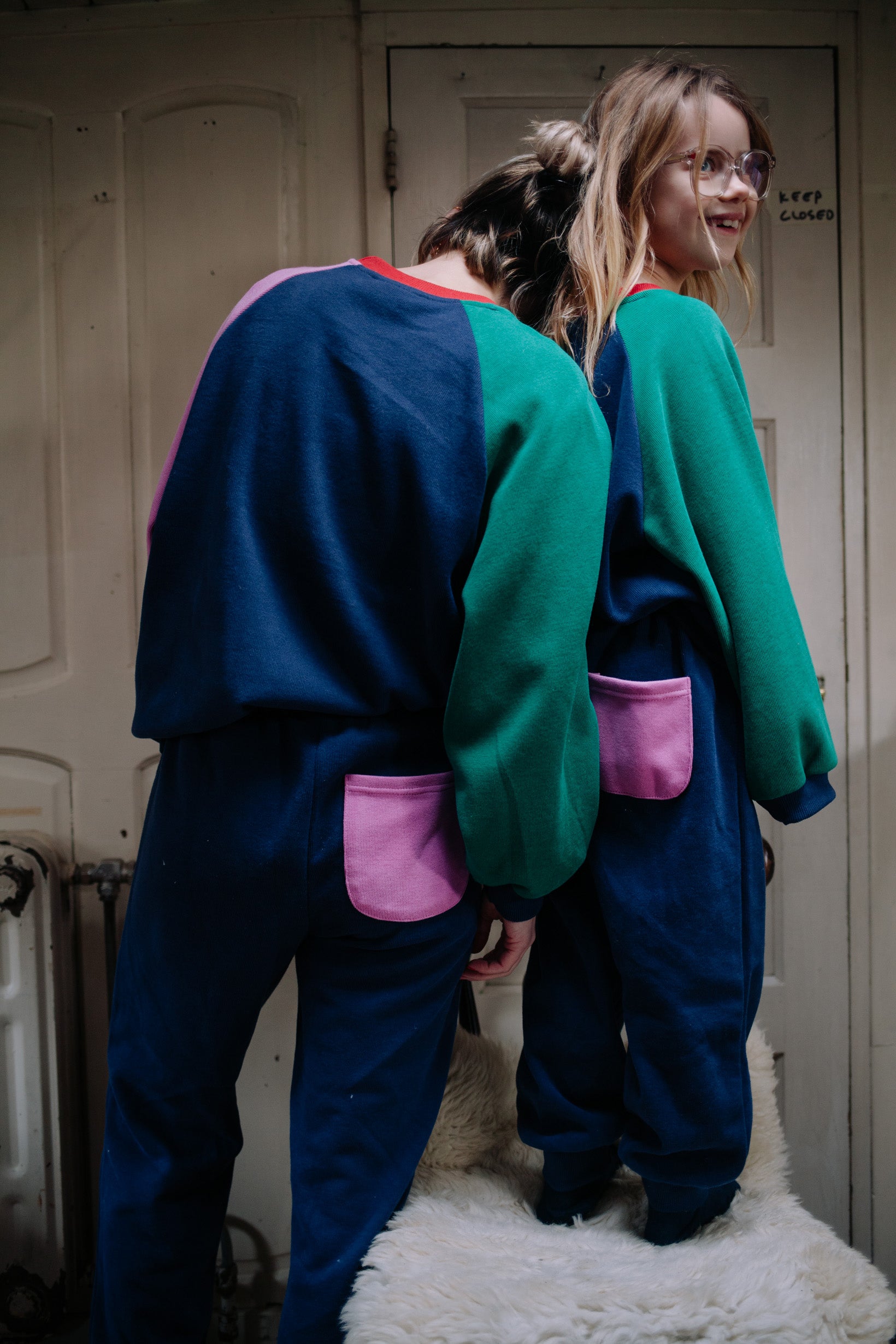 COLOR SPLASH NAVY SET WOMAN