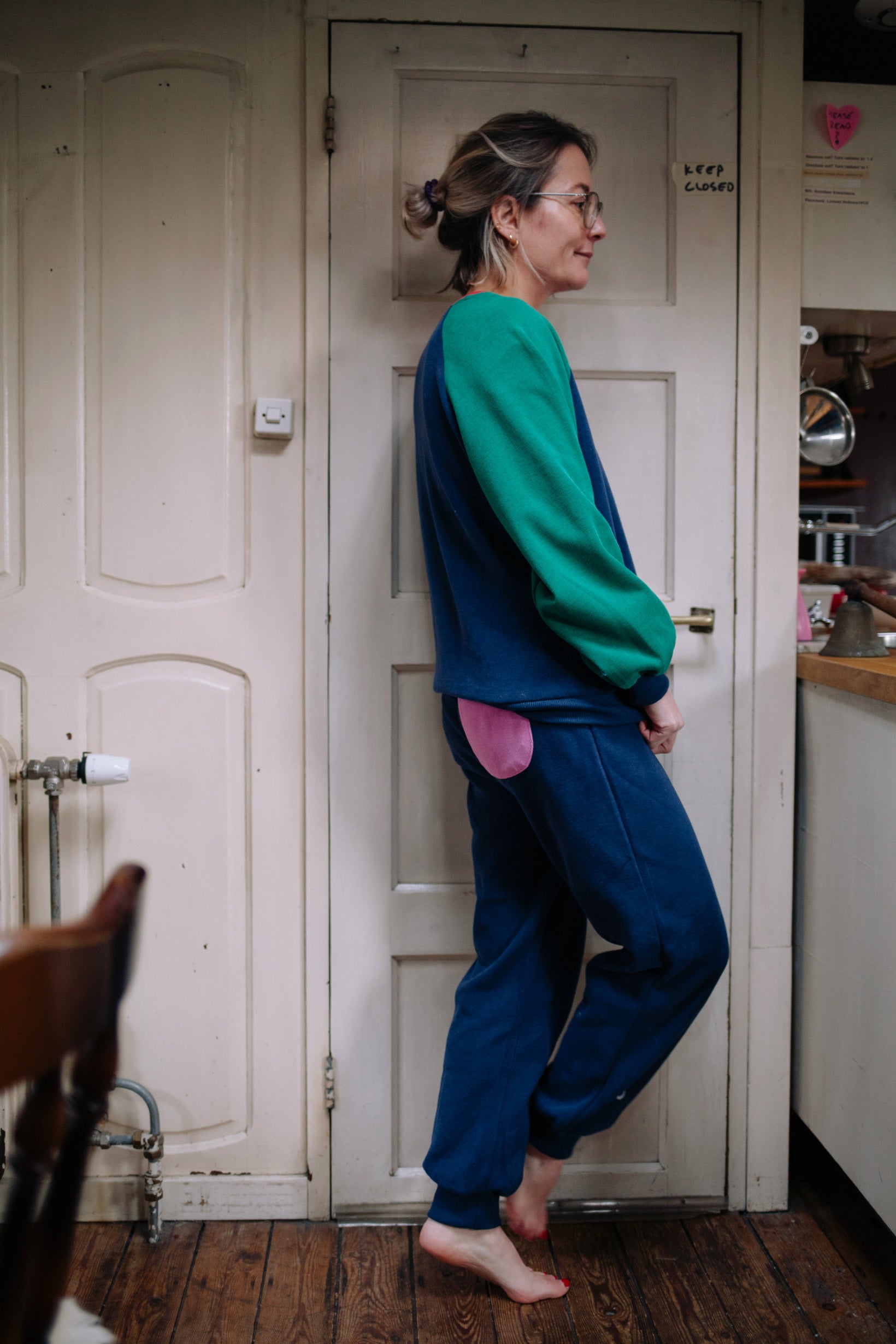 COLOR SPLASH NAVY SET WOMAN