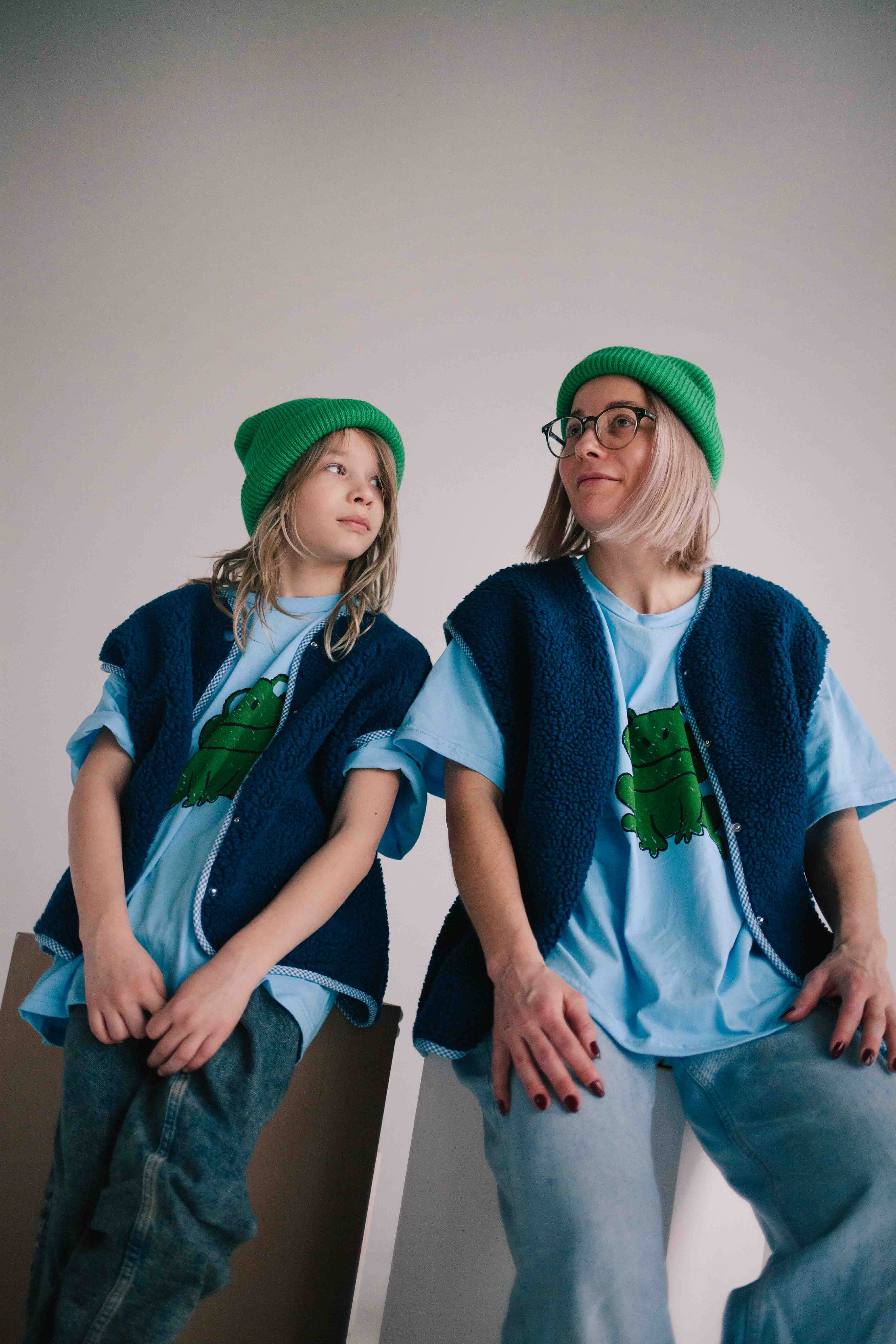 BLUE VICHY WAISTCOAT