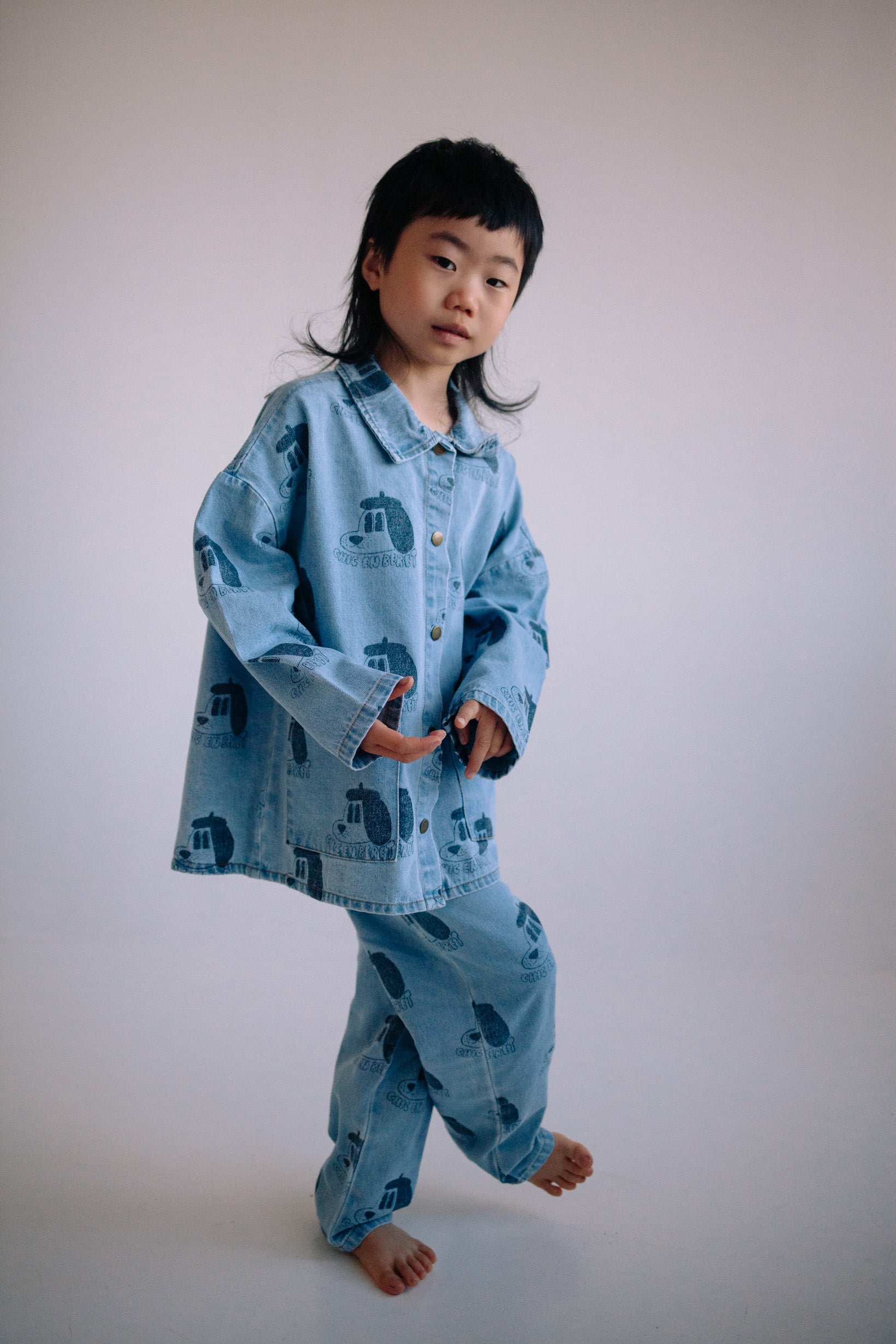 ENSEMBLE DENIM BERET