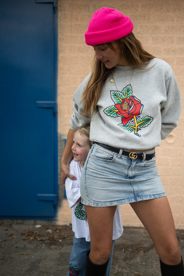 SWEAT ROSE CLASSIQUE FEMME
