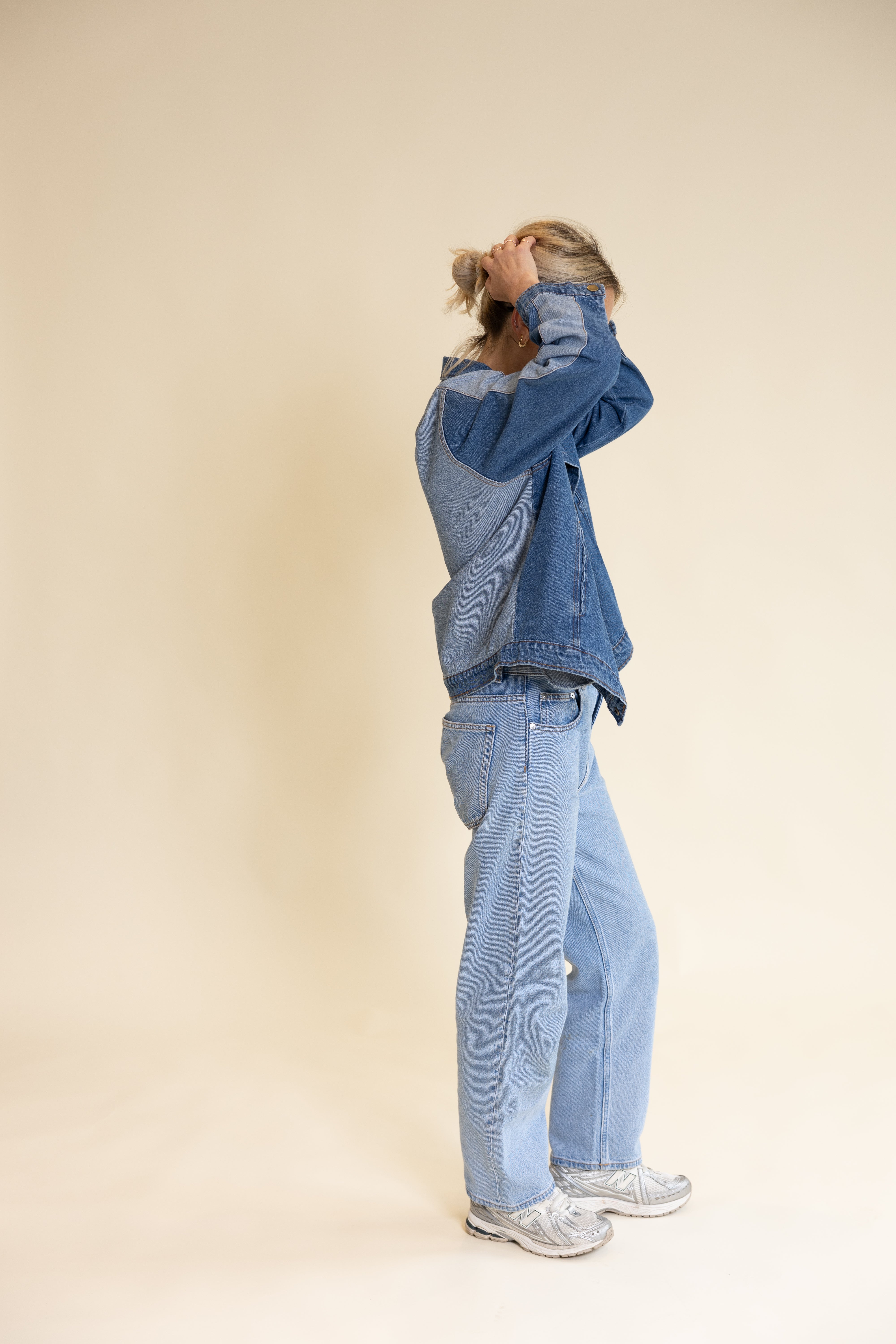 DENIM JACKET BI-COLOR WOMAN