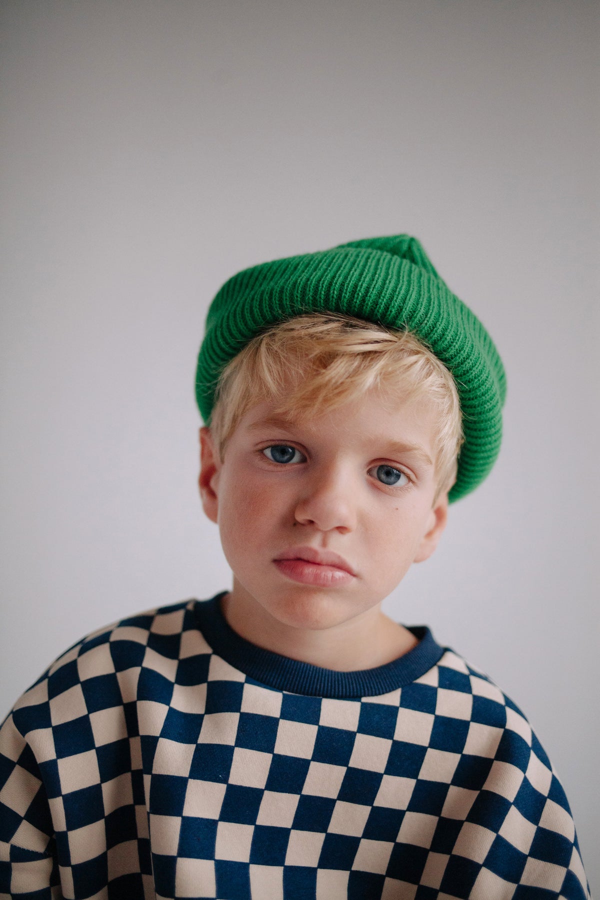 BLUE CHECKERS SET