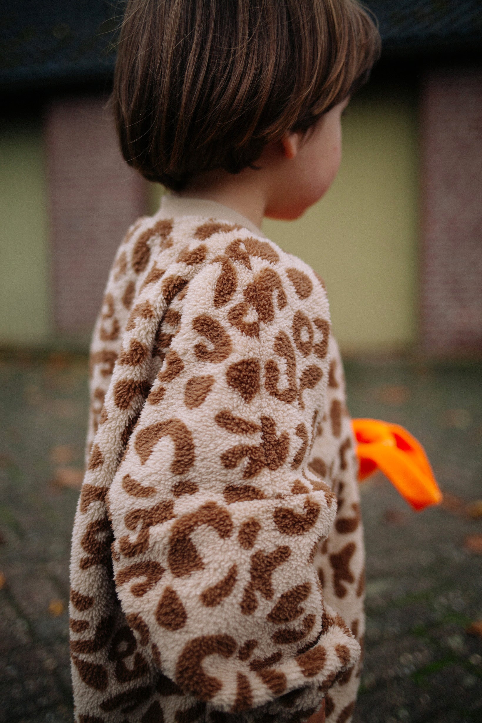 SOFT FLEECE LEOPARD JUMPSUIT