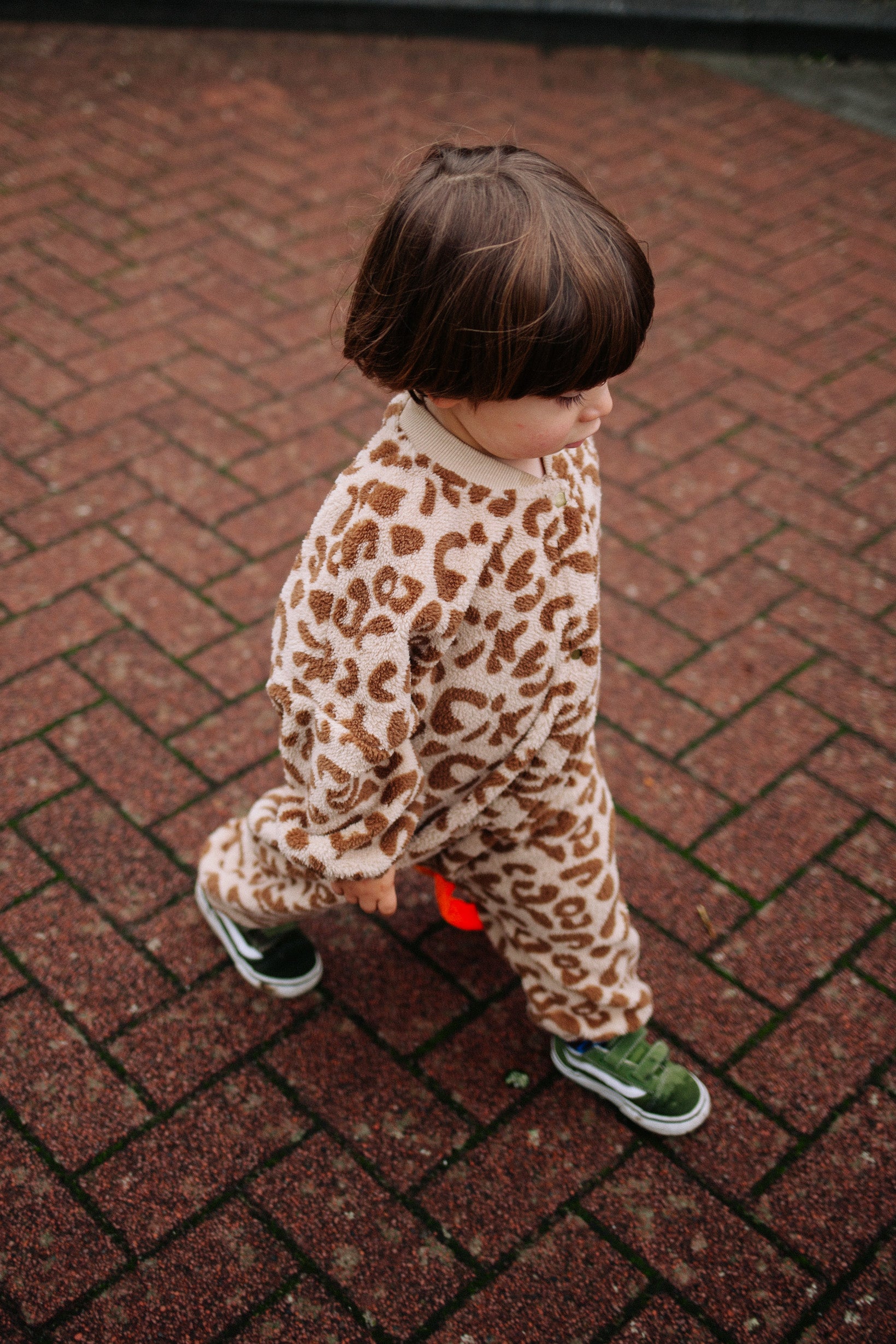 SOFT FLEECE LEOPARD JUMPSUIT