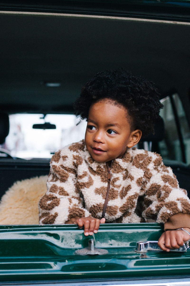 FLUFFY LEOPARD JACKET