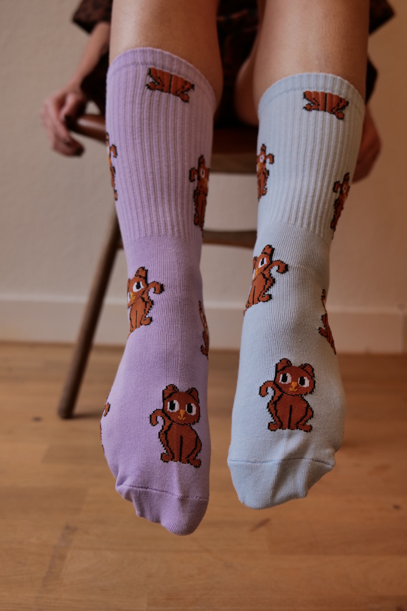 PIXEL KITTEN SOCKS