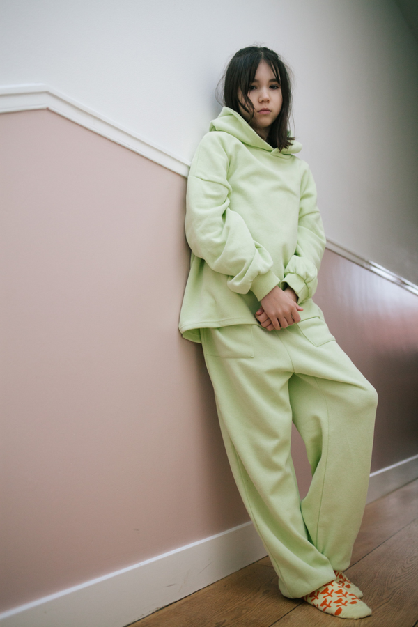 GANGSTER LIME HOODIE AND PANTS SET