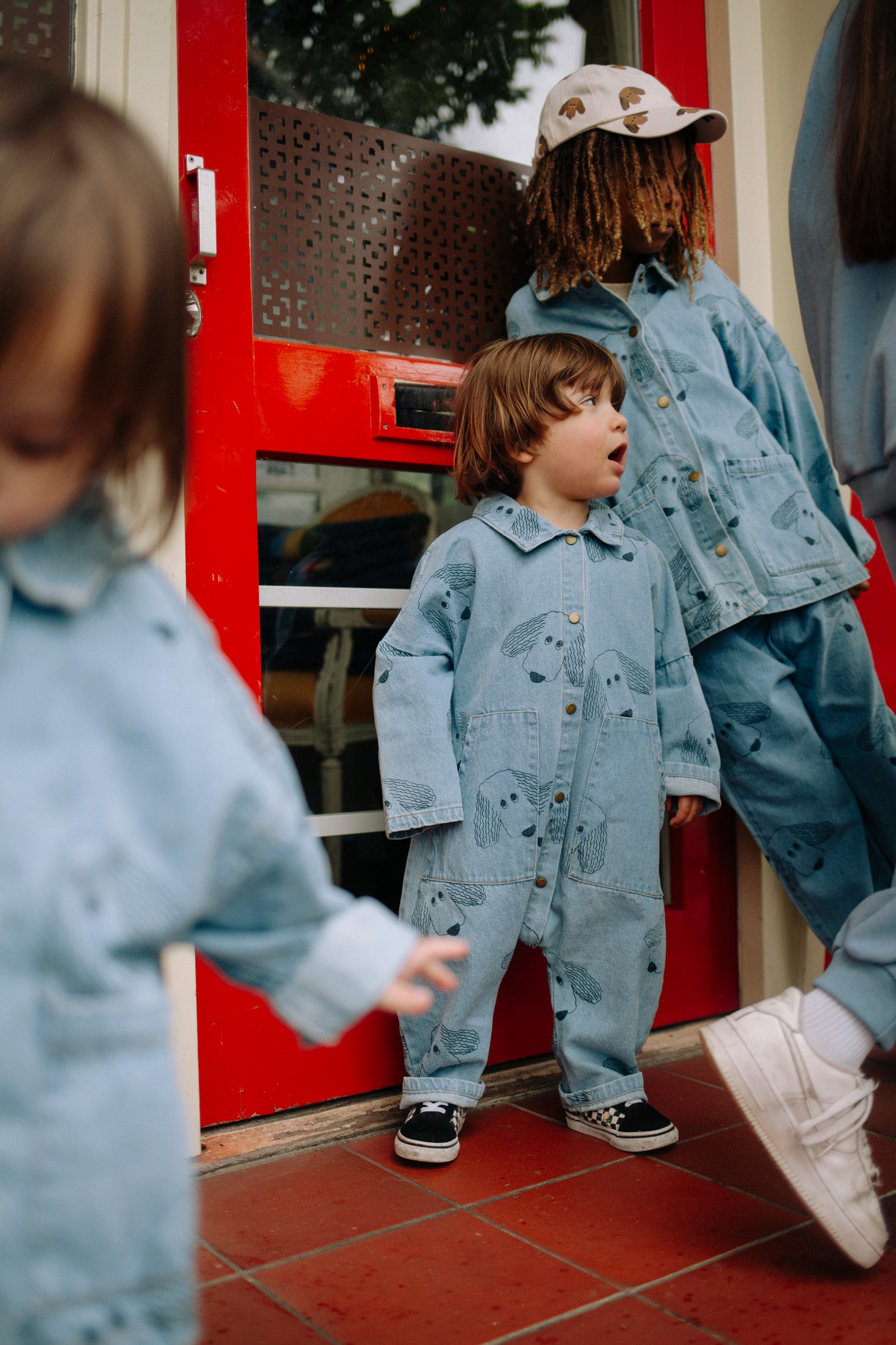 PLAYFUL DOG JUMPSUIT DENIM X GISELLE & ROSE