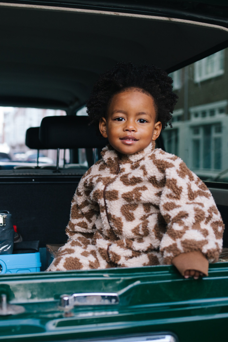 FLUFFY LEOPARD JACKET