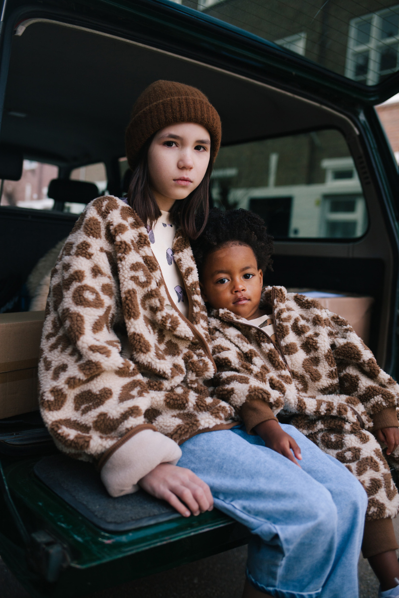 FLUFFY LEOPARD JACKET